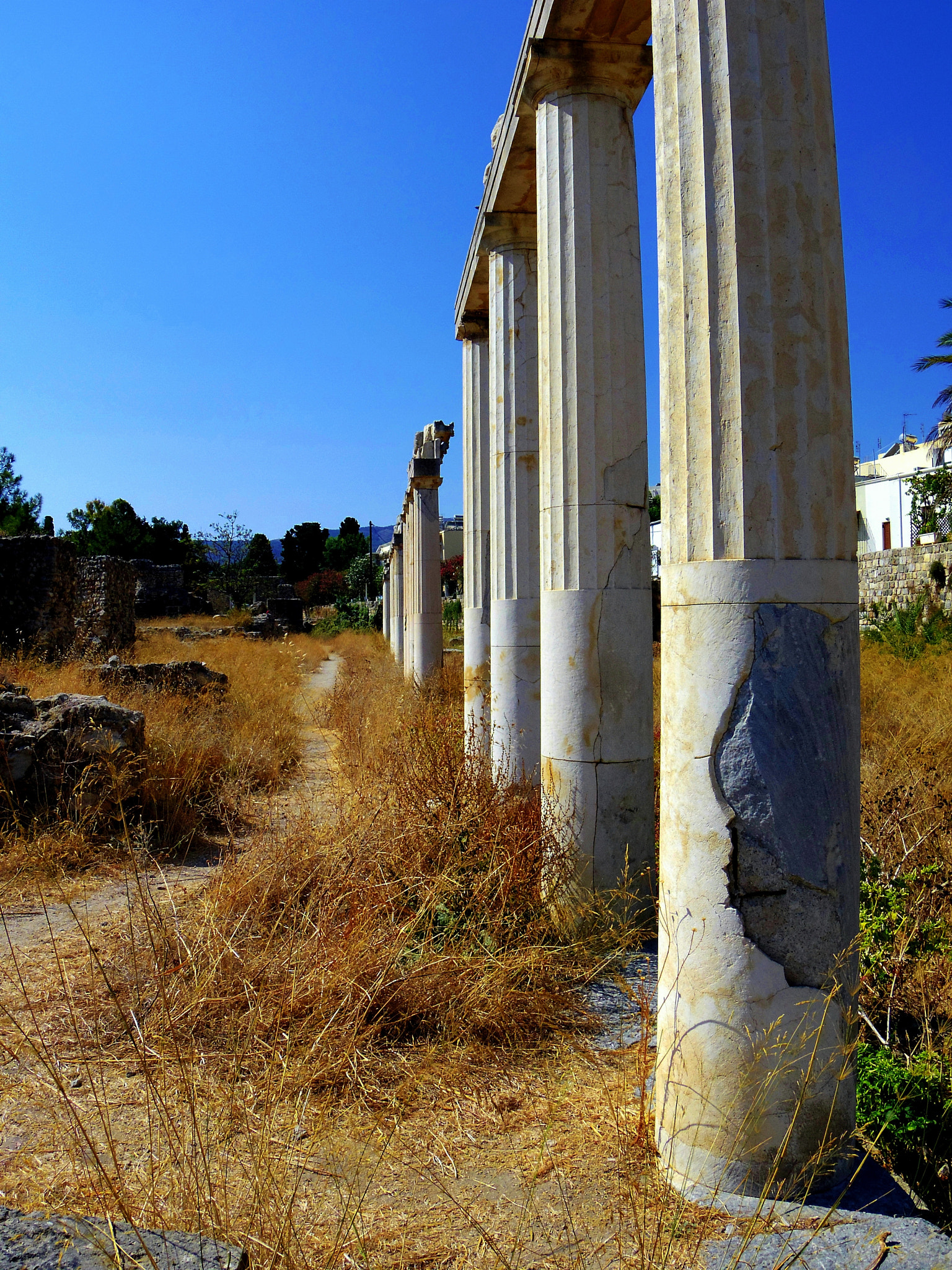 Pentax Q sample photo. Ancient ruins at kos photography