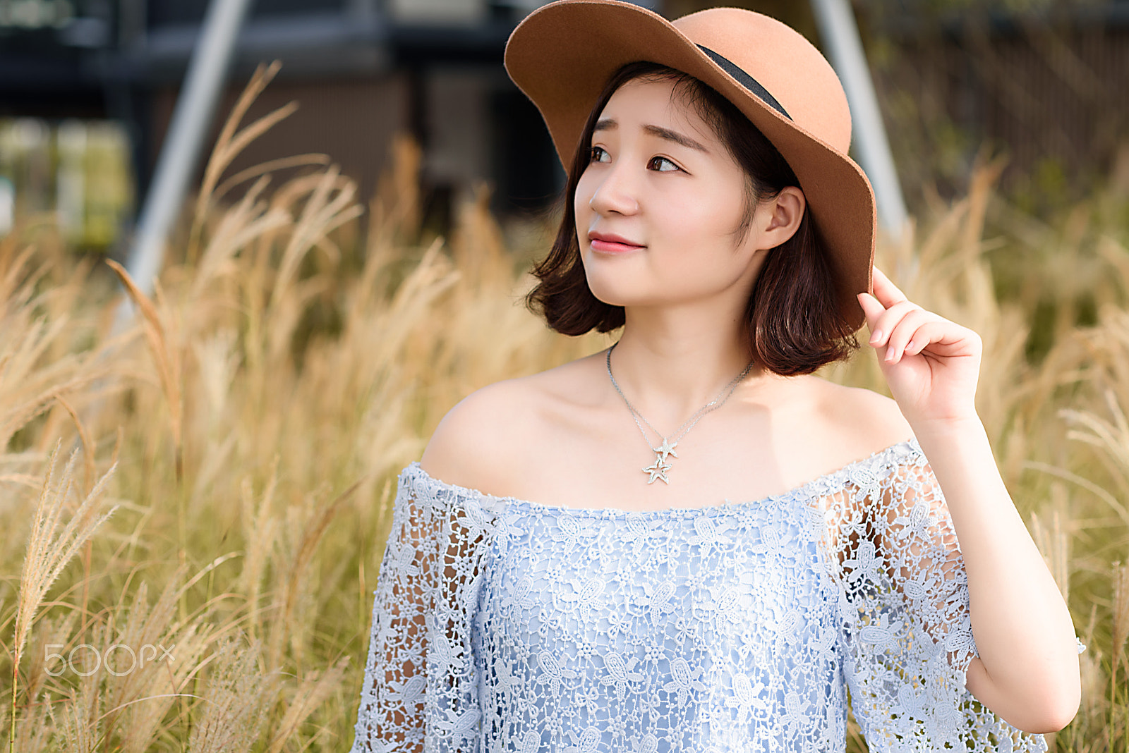 Nikon D750 + Nikon AF Nikkor 105mm F2D DC sample photo. Girl yu inside grassland photography