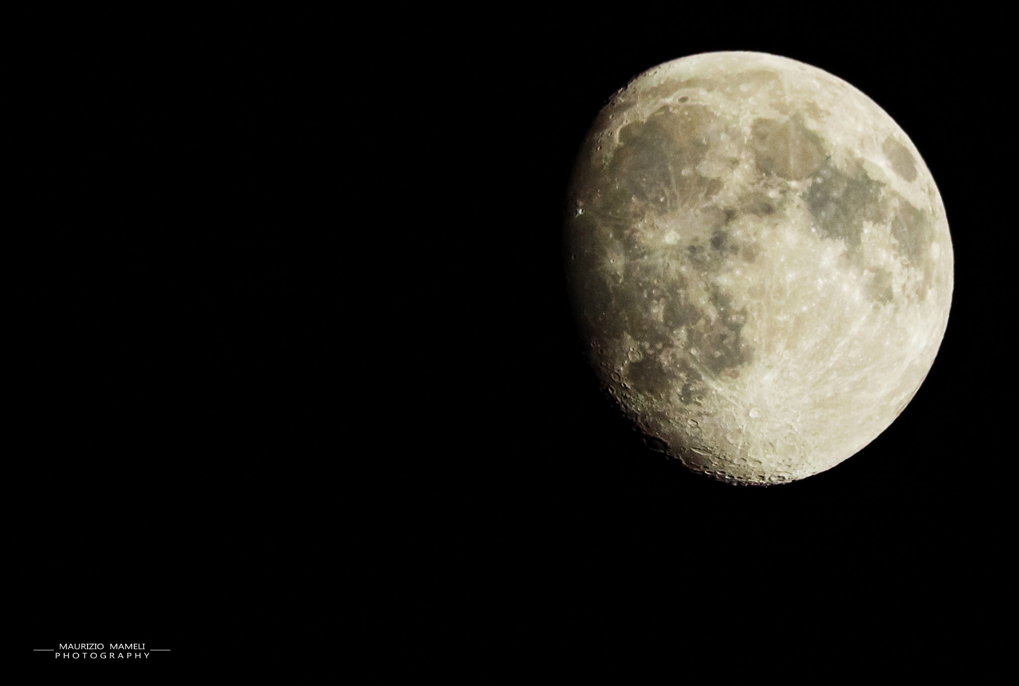 Pentax K-50 sample photo. I like the moon photography