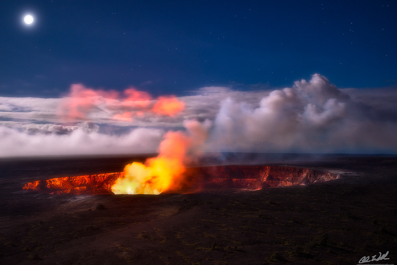 Sony a7R + Canon EF 16-35mm F2.8L II USM sample photo. Halema'uma'u photography