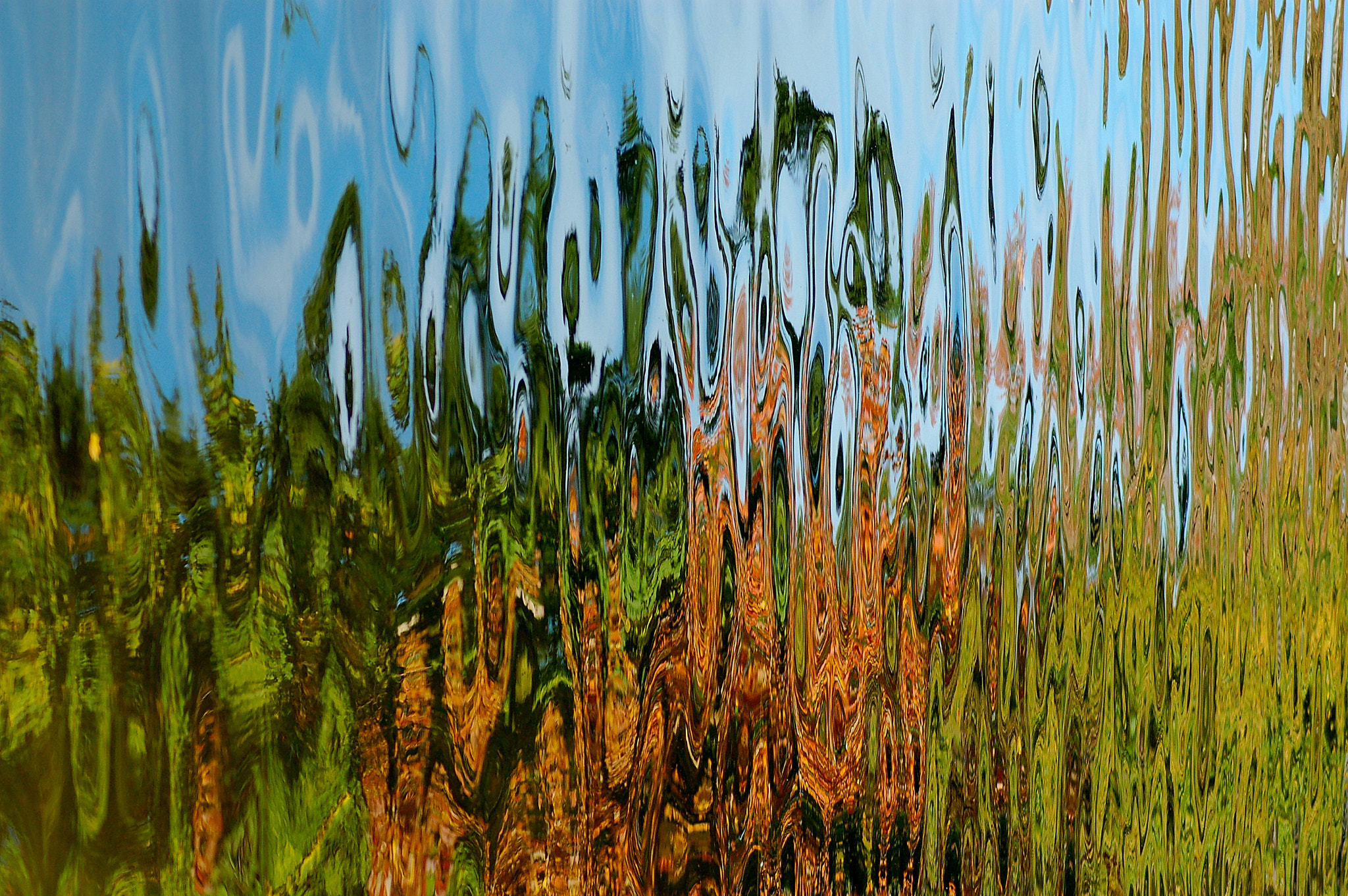 Nikon AF Nikkor 70-300mm F4-5.6G sample photo. Abstract lake photography