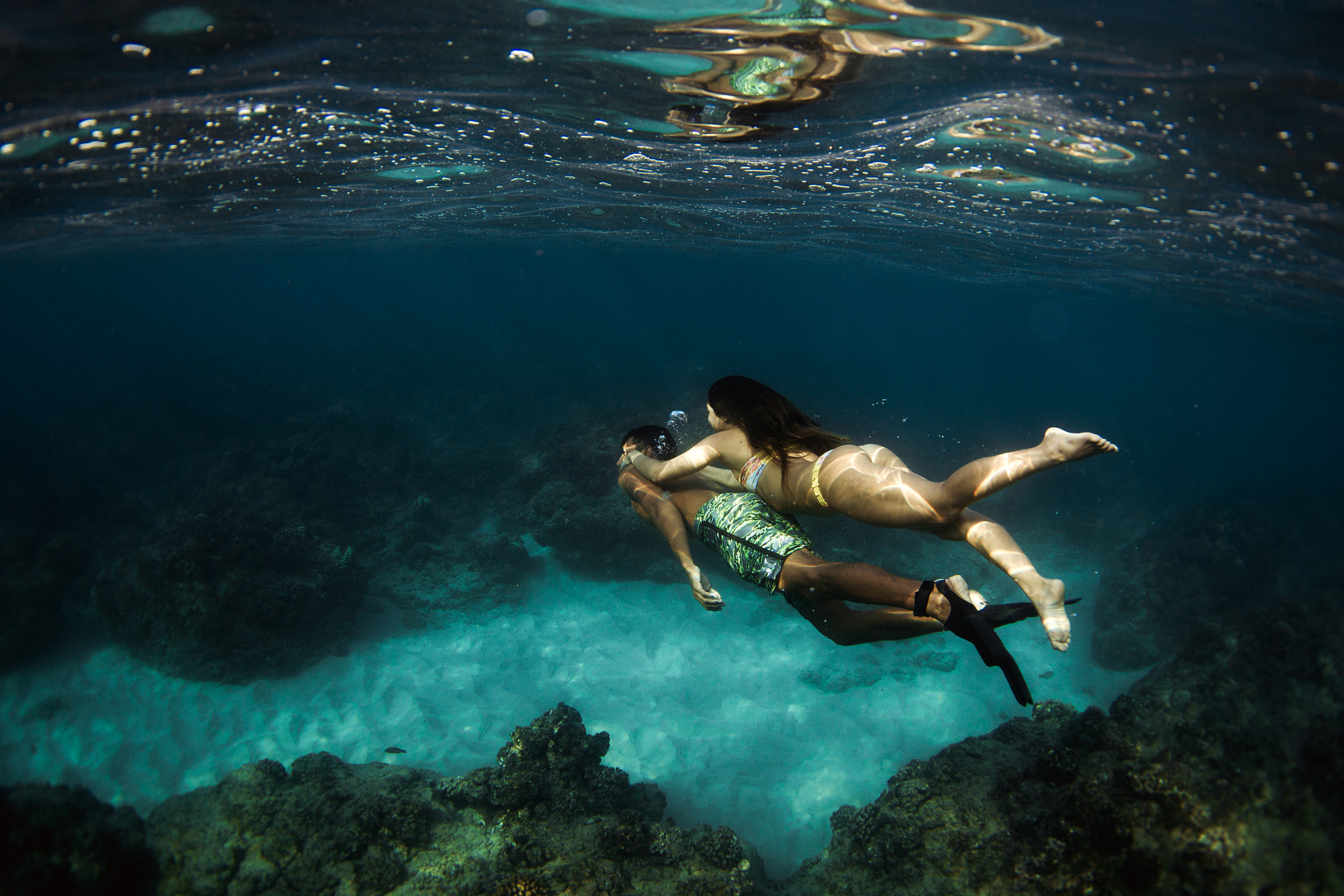 Canon EF 8-15mm F4L Fisheye USM sample photo. Swim together photography