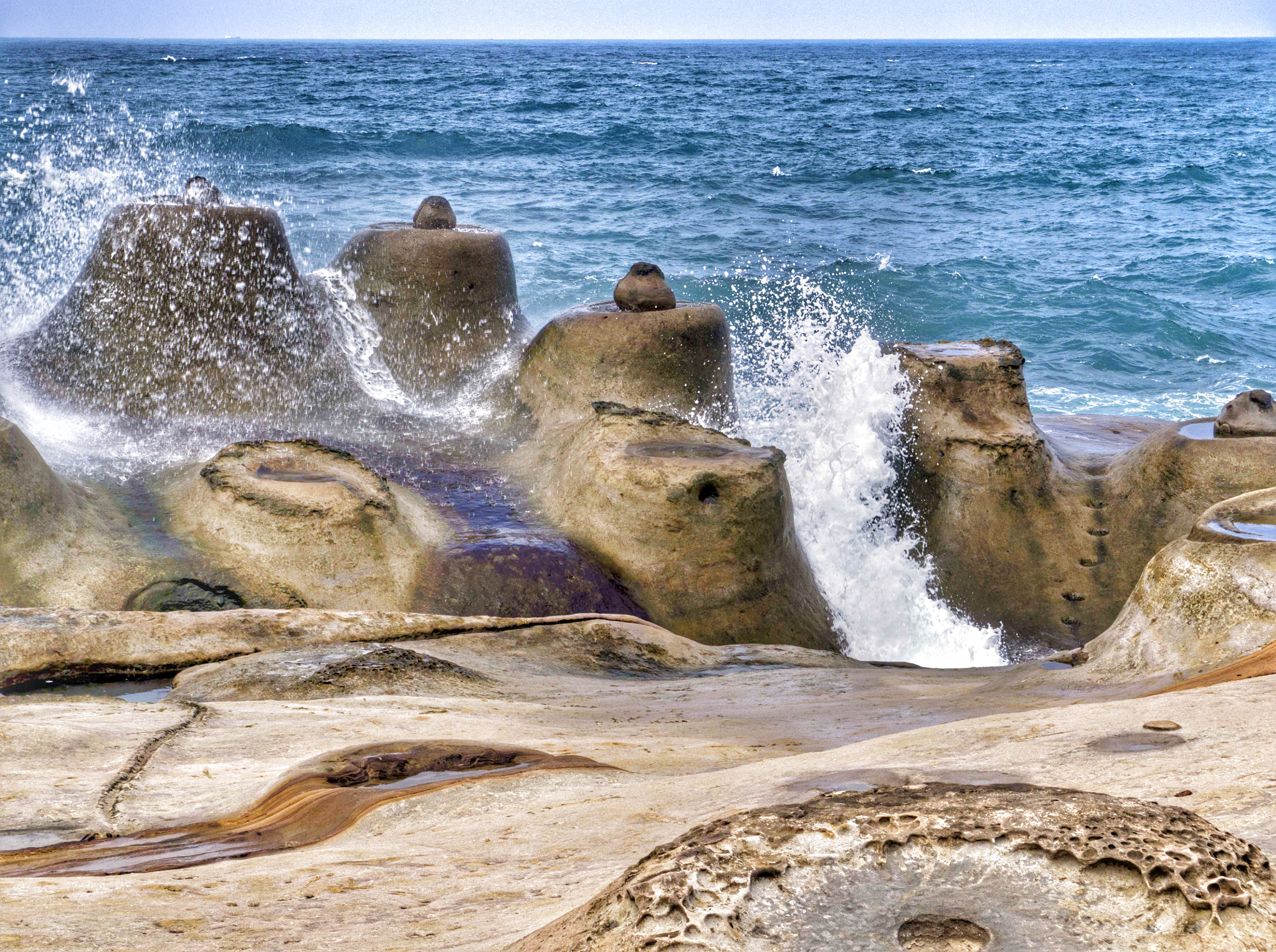 Panasonic Lumix DMC-GX1 sample photo. Taiwan romance, candle rock at yehliu geopark photography