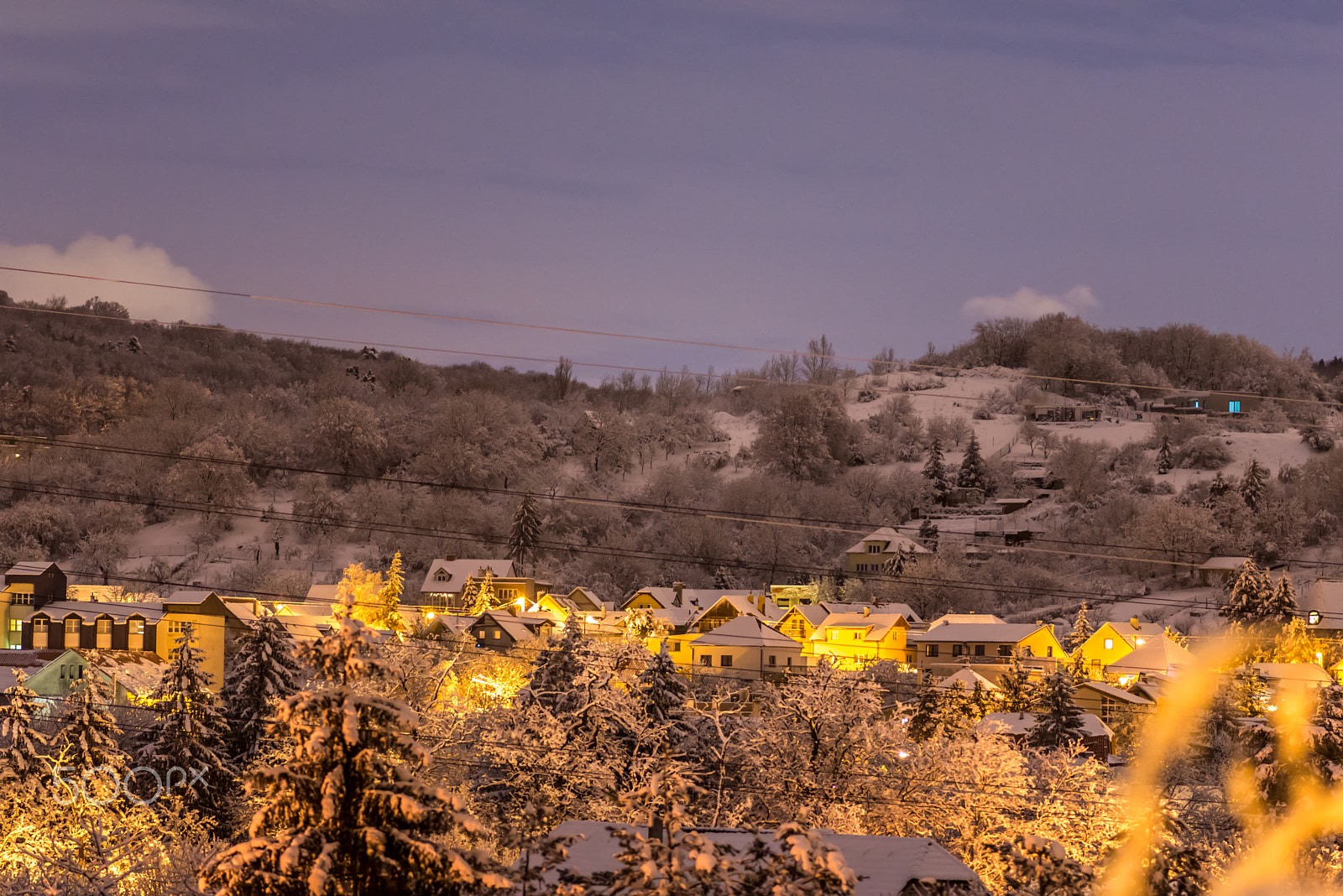 Nikon D610 + AF Nikkor 180mm f/2.8 IF-ED sample photo. Winter village in bratislava, lamac, slovakia photography