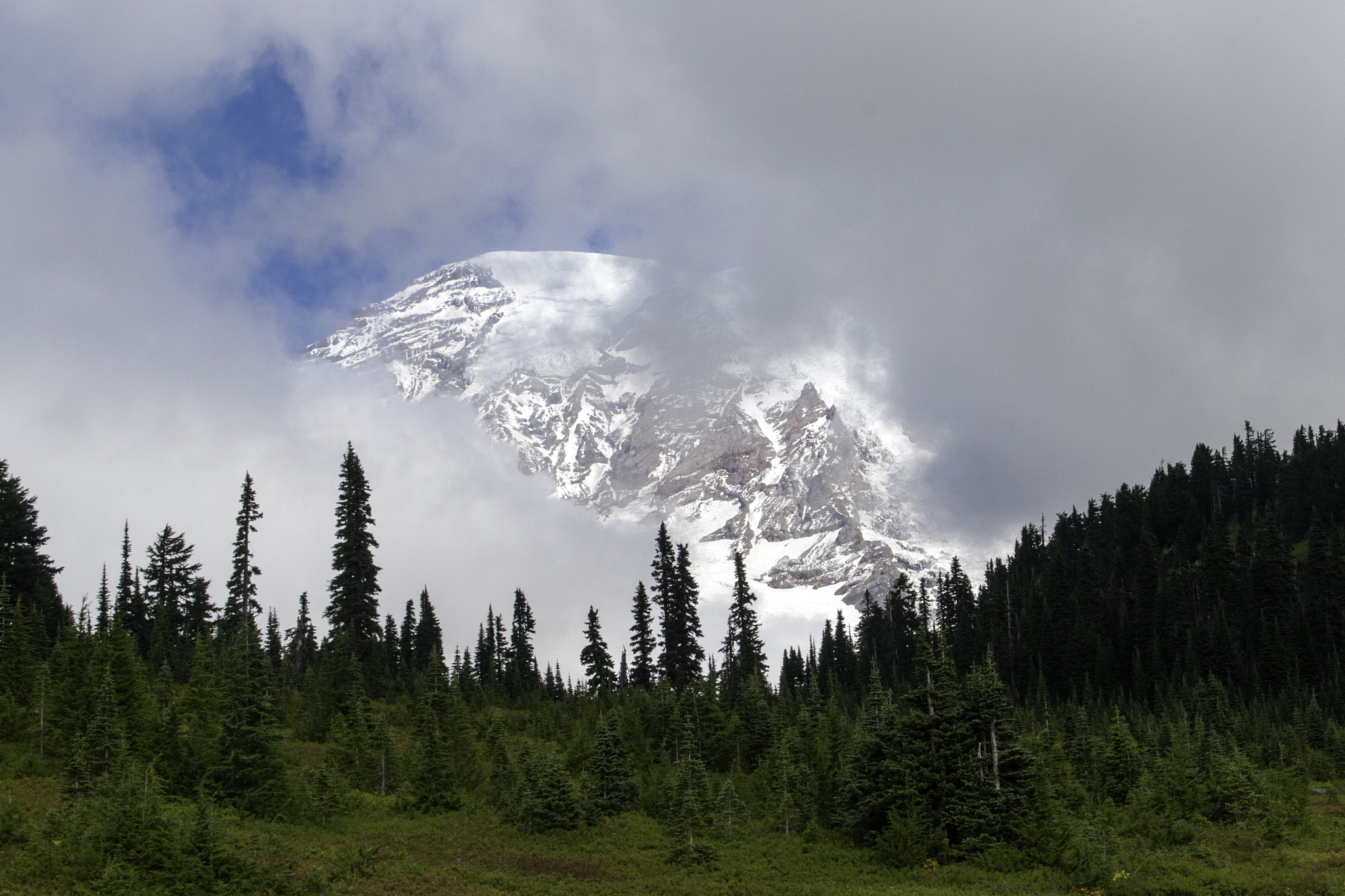 Nikon D300 + Sigma 18-200mm F3.5-6.3 DC sample photo. Mount rainier national park photography