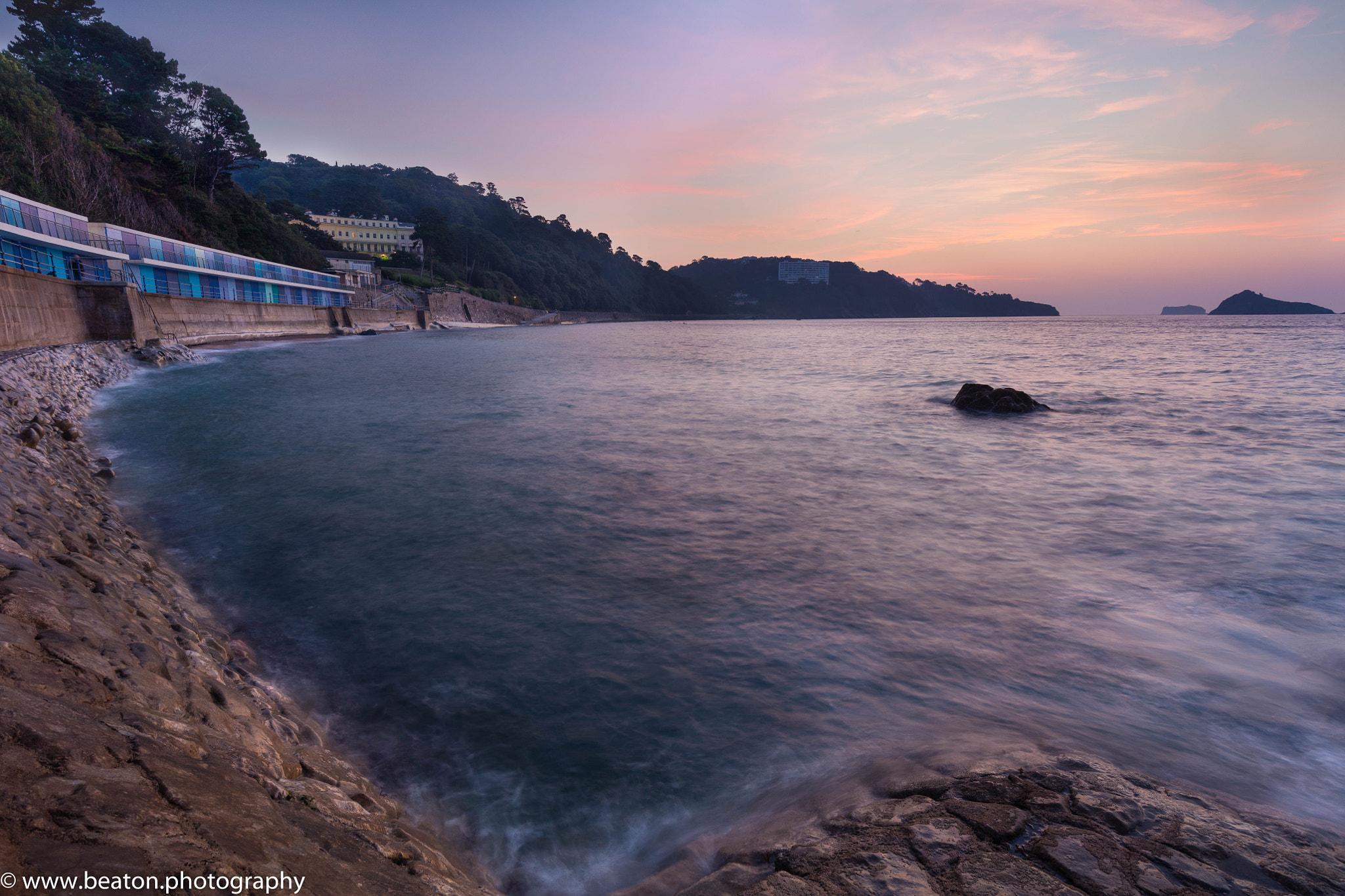 Canon EOS 5DS sample photo. Meadfoot beach torquay at dawn photography