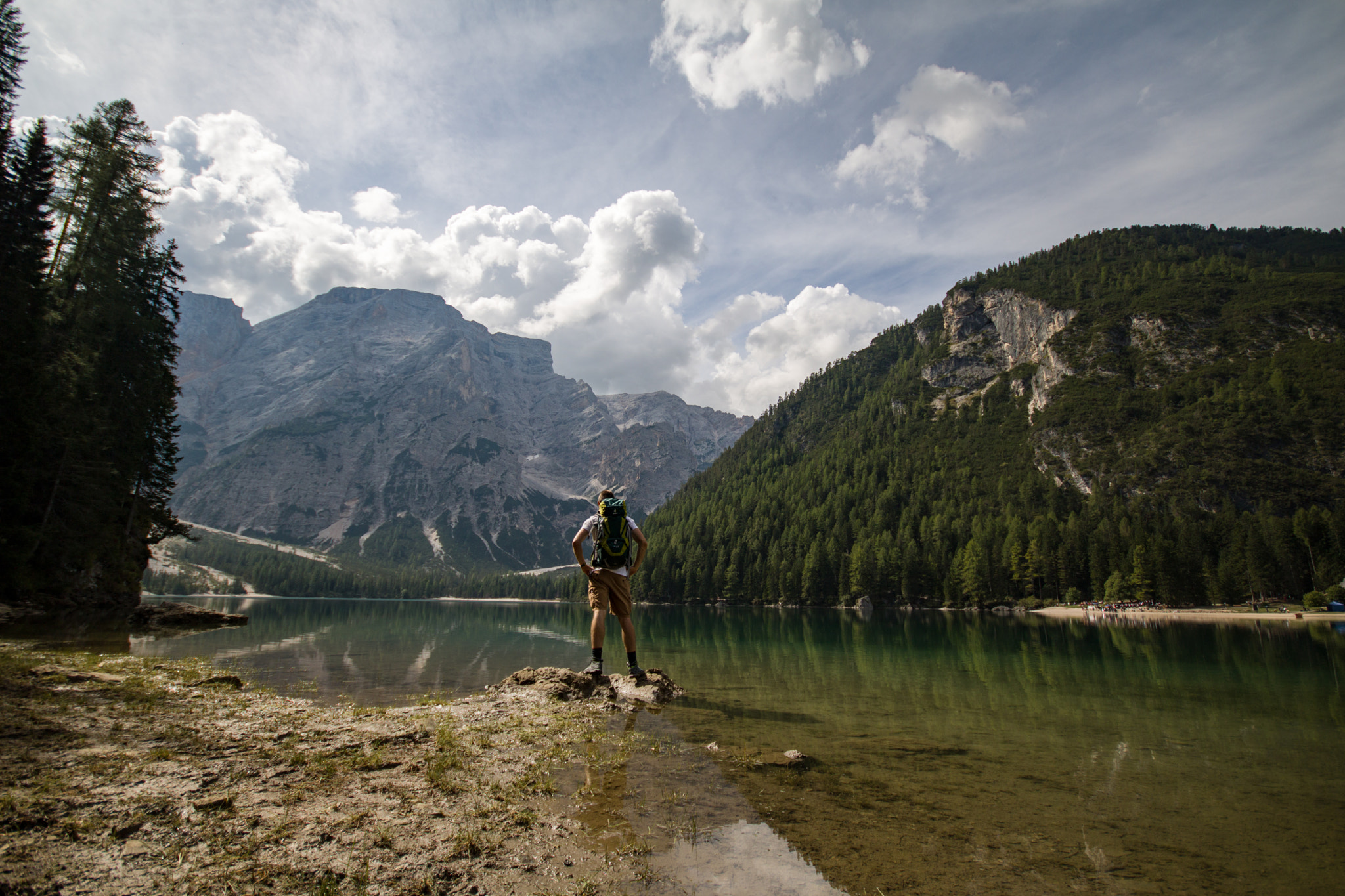 Canon EOS 760D (EOS Rebel T6s / EOS 8000D) + Sigma 10-20mm F4-5.6 EX DC HSM sample photo. Just me and the lake photography