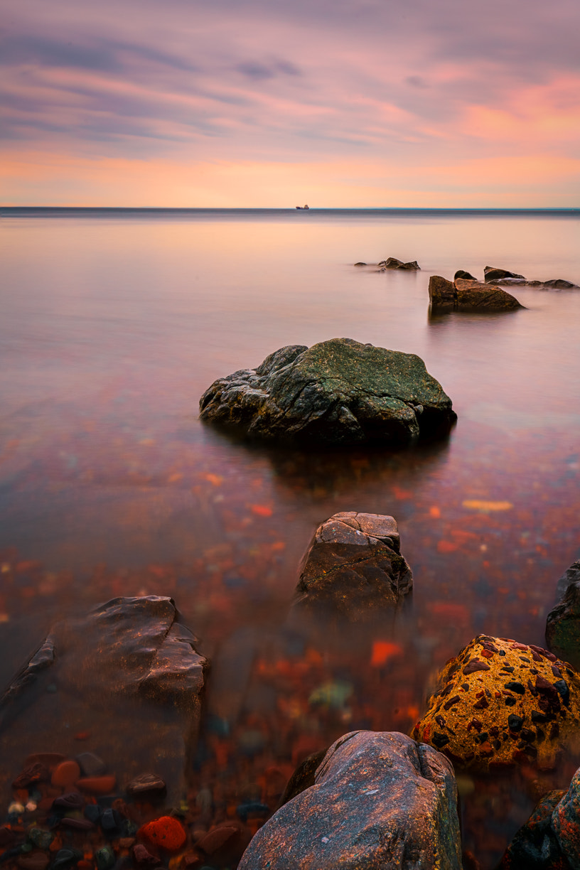 Sony a7R II + Canon EF 16-35mm F4L IS USM sample photo. The peaceful lake superior photography