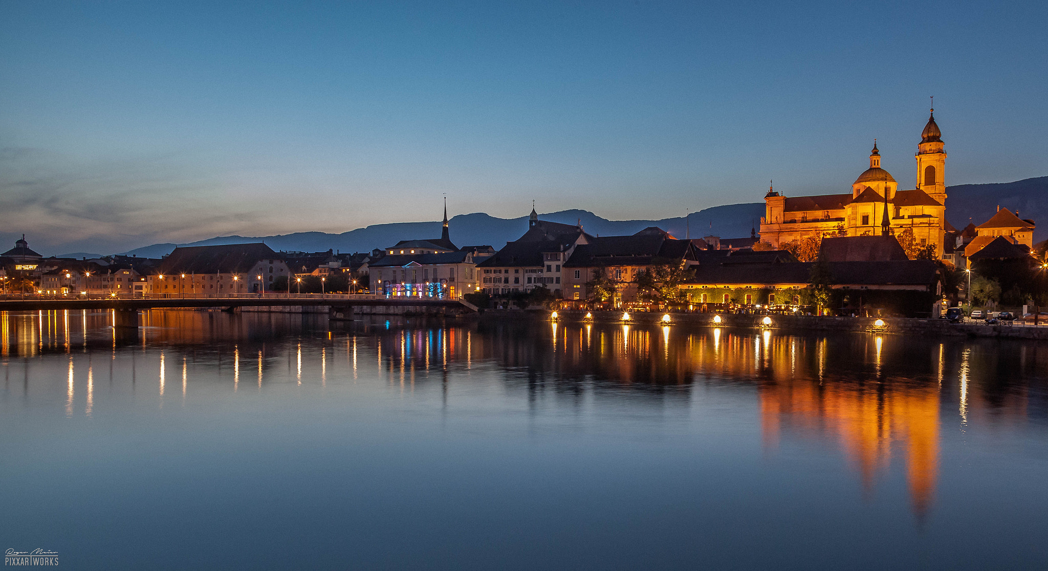 Canon EOS 5D Mark II sample photo. Solothurn by night photography