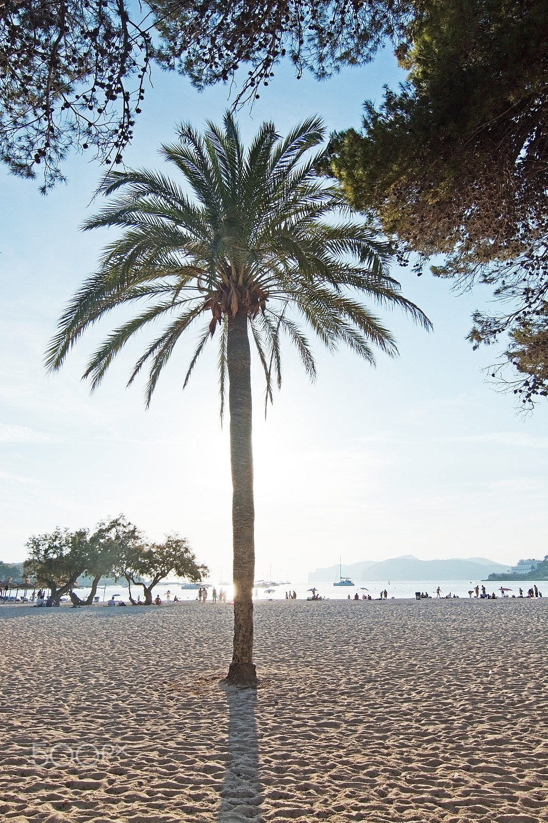 Nikon D7100 + AF Nikkor 24mm f/2.8 sample photo. Beach people and parasols silhouettes photography