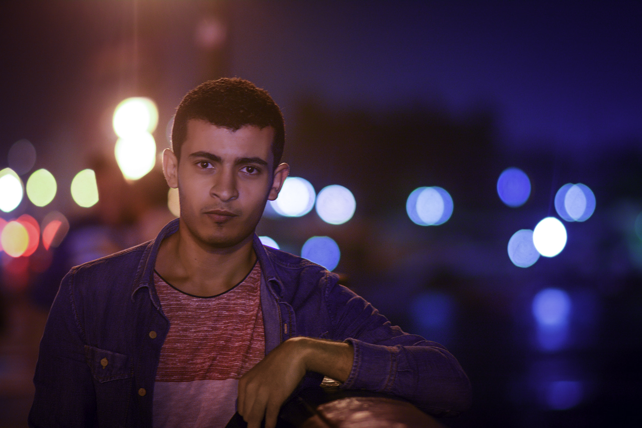 Nikon D7100 + Nikon AF-S Nikkor 85mm F1.4G sample photo. Cairo night photography