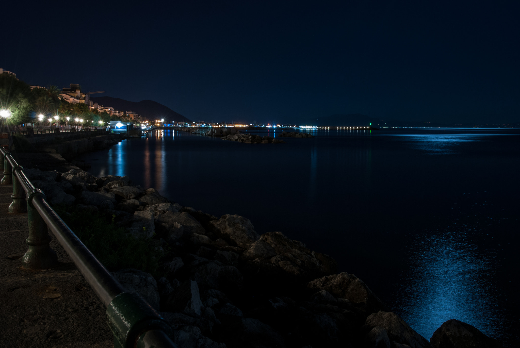 Nikon D80 sample photo. Salerno by night photography