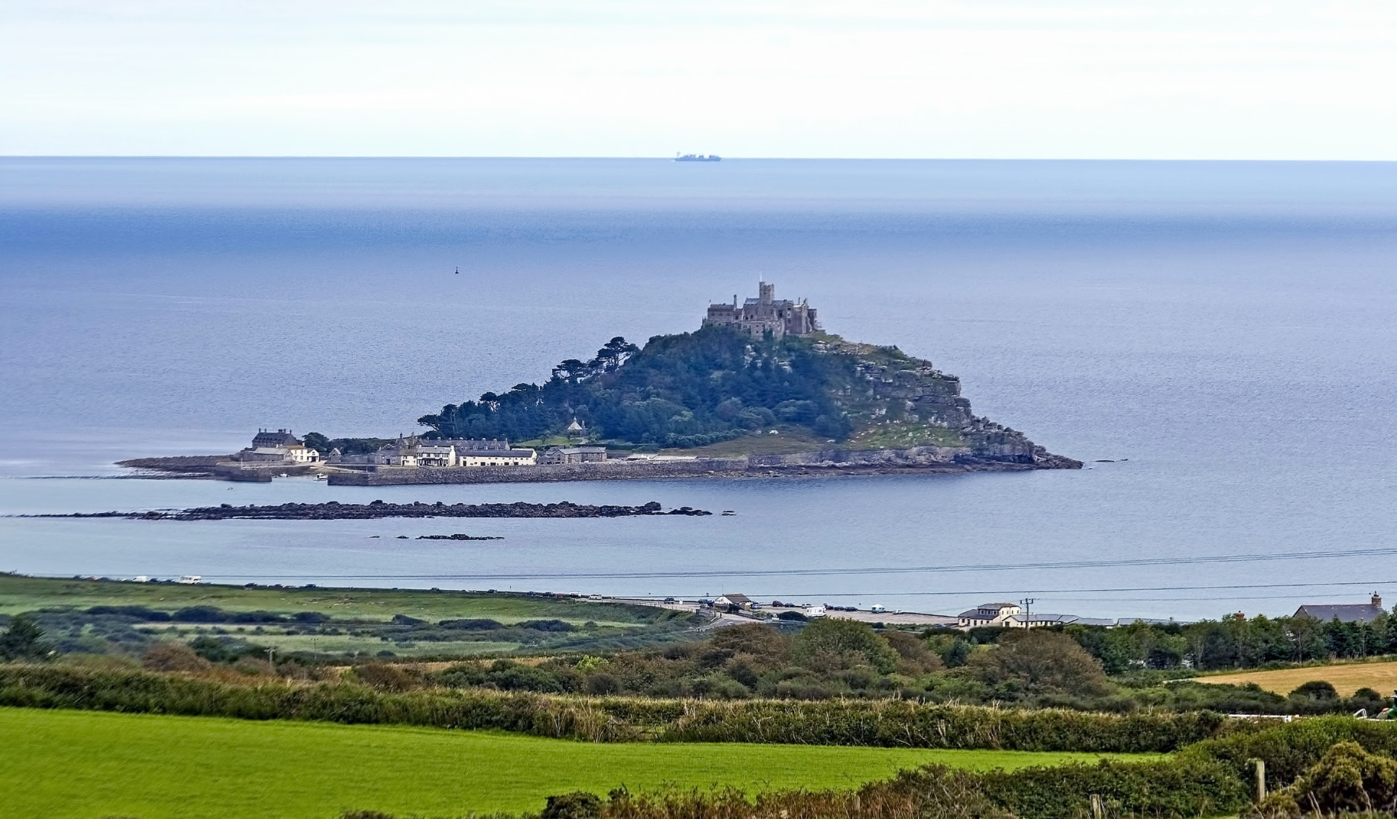 Canon EOS 30D sample photo. St michael's mount from above marazion photography