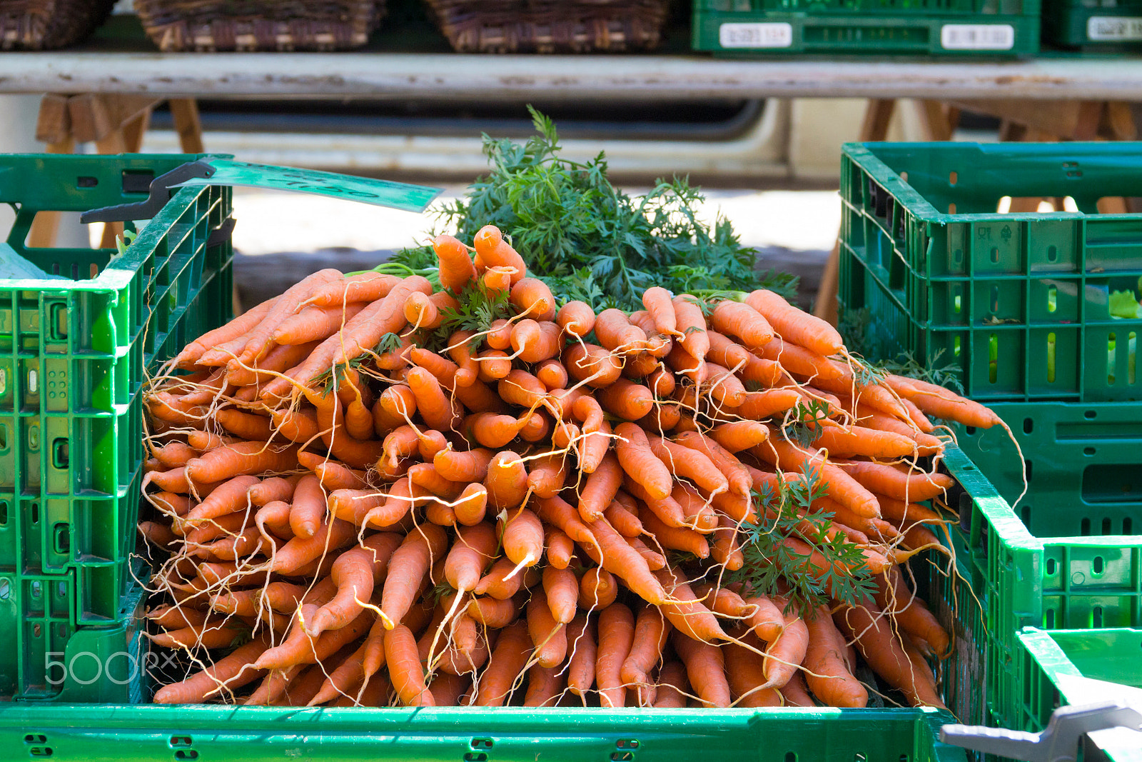 Canon EOS 100D (EOS Rebel SL1 / EOS Kiss X7) sample photo. Karotten auf dem marktstand photography