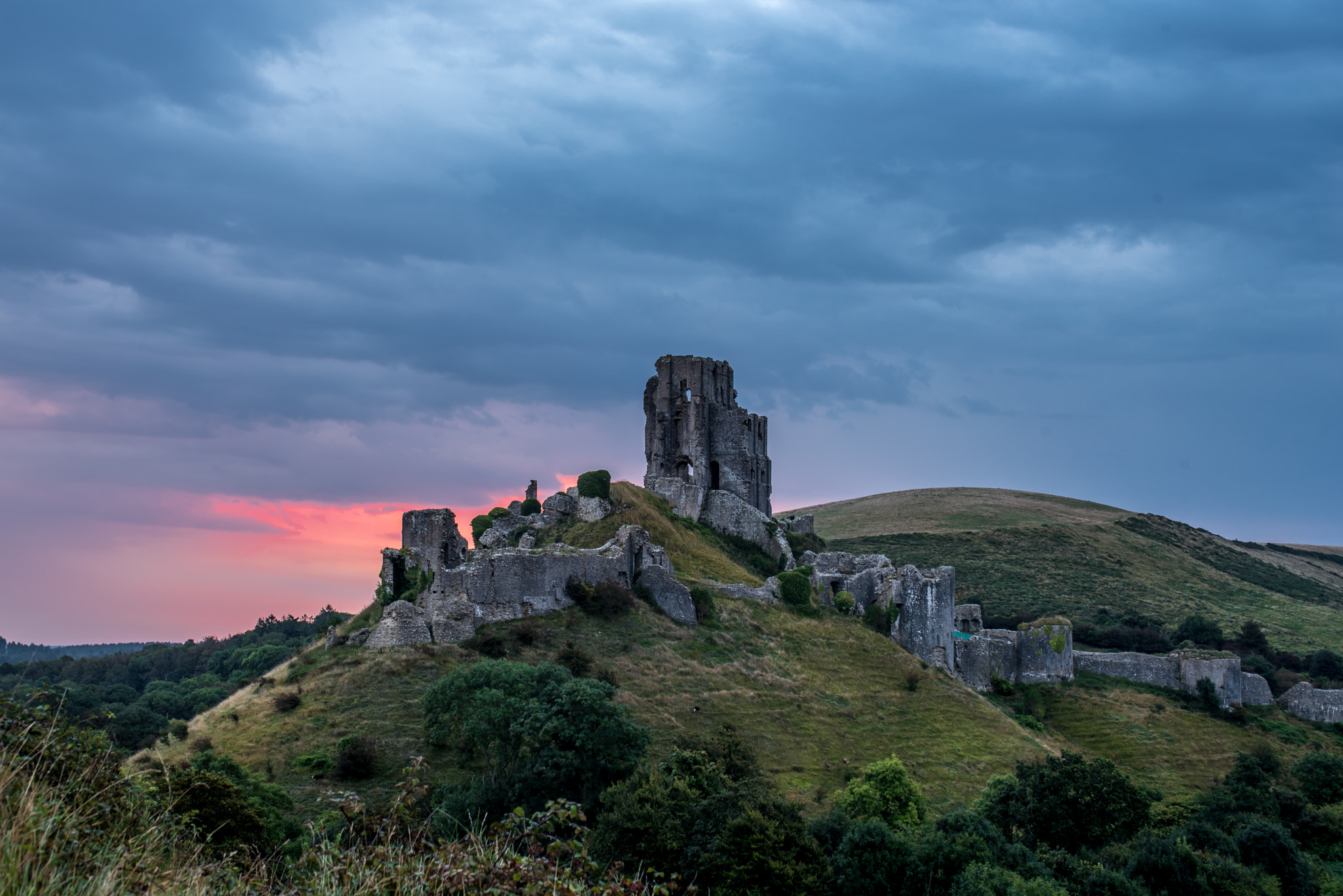 AF Zoom-Nikkor 28-85mm f/3.5-4.5 sample photo. Corfe castle photography