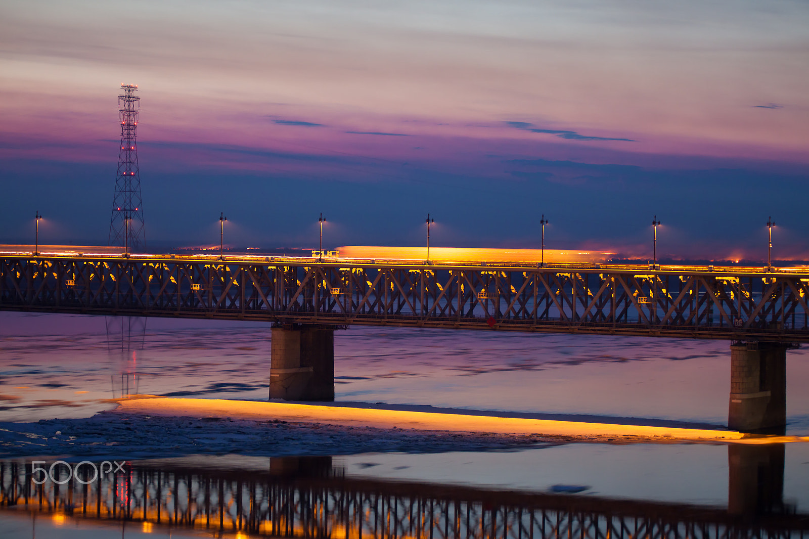 Canon EOS 5D Mark II sample photo. Floating of ice on amur river in khabarovsk, russia photography