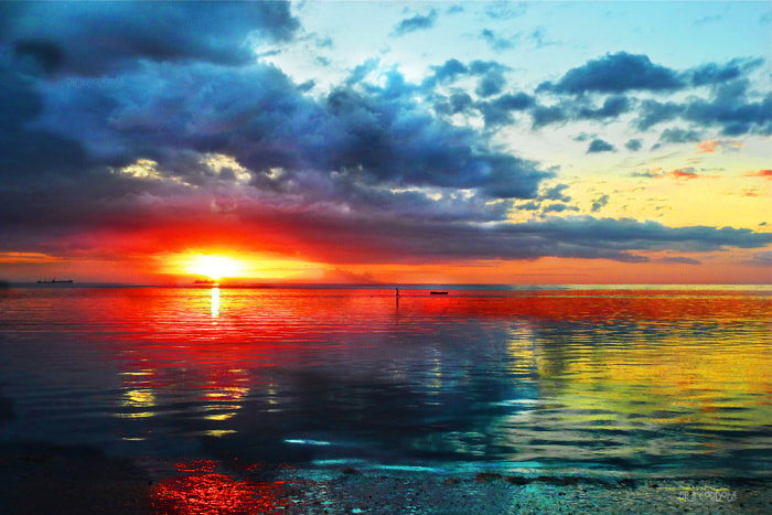 Panasonic Lumix DMC-ZS7 (Lumix DMC-TZ10) sample photo. Sunset kaleidoscope photography