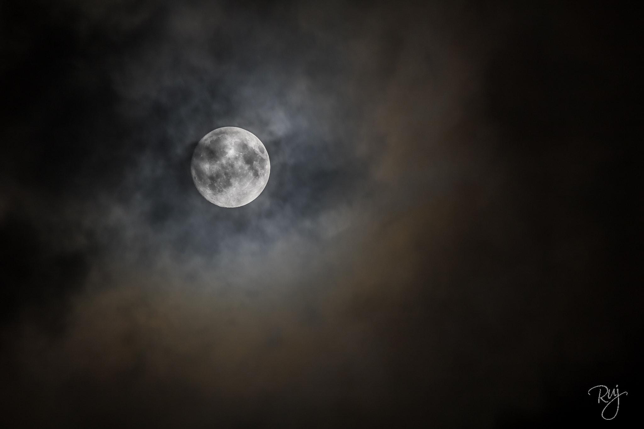 Canon EOS 760D (EOS Rebel T6s / EOS 8000D) sample photo. Fullmoon photography