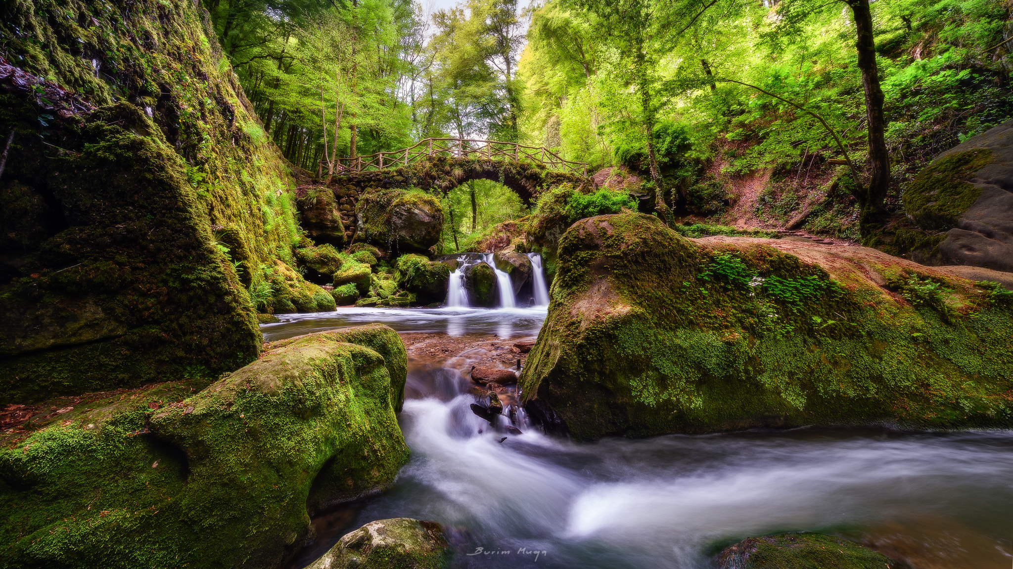 Nikon Df sample photo. Schiessentümpel waterfall photography