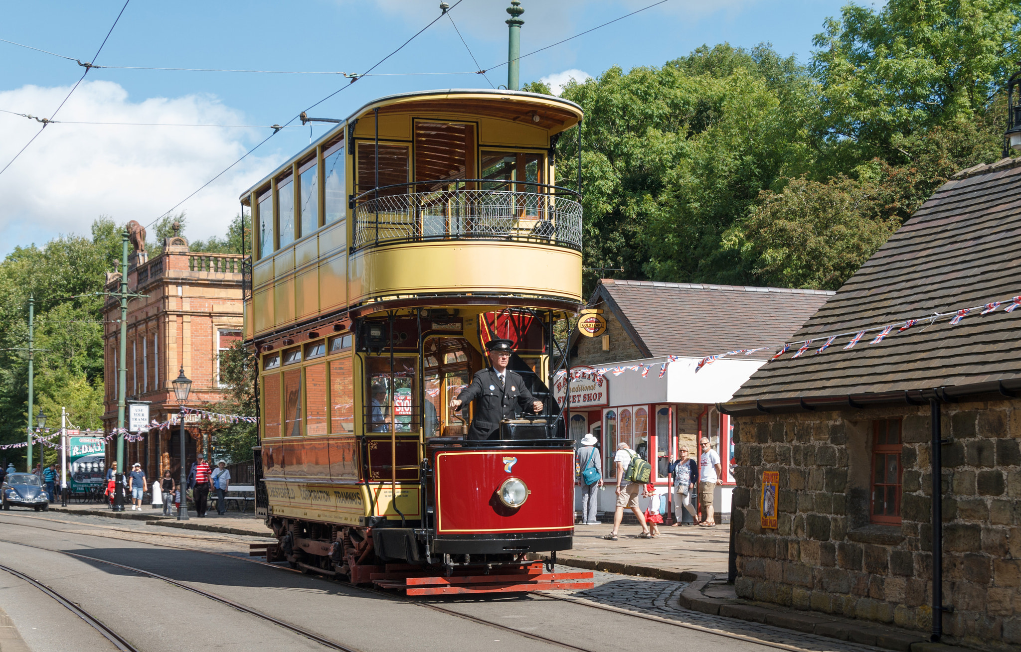 Canon EF-S 17-85mm F4-5.6 IS USM sample photo. 1904 chesterfield tram arriving at th terminus photography