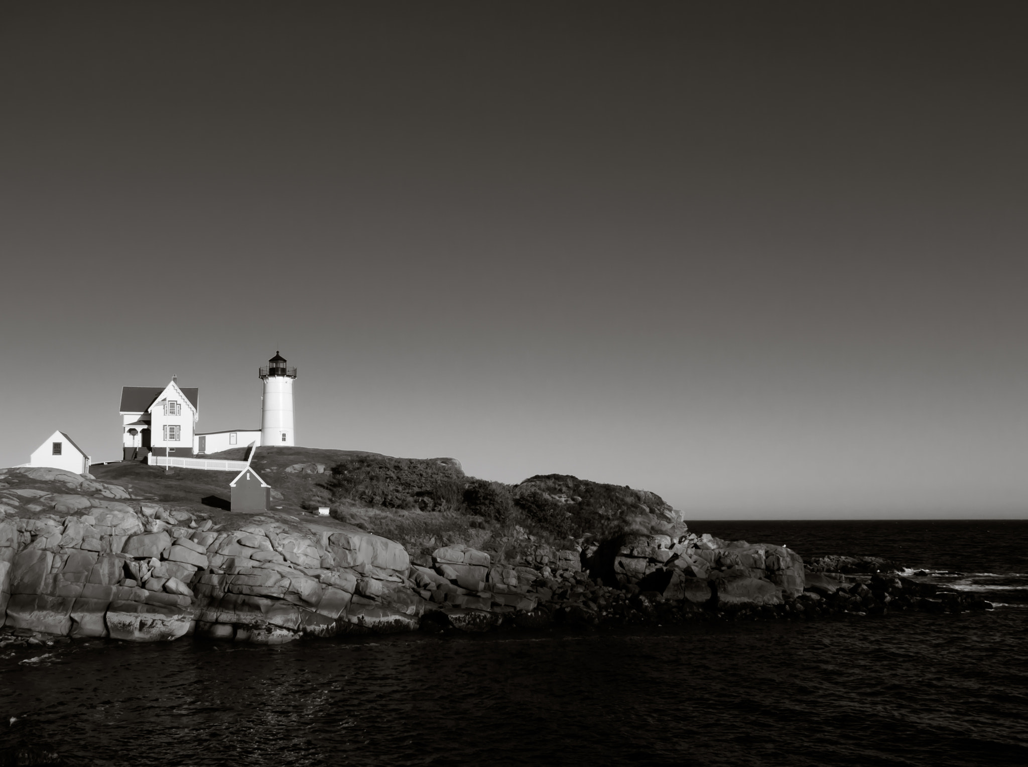 Olympus E-30 + Olympus Zuiko Digital 14-54mm F2.8-3.5 II sample photo. Nubble lighthouse photography