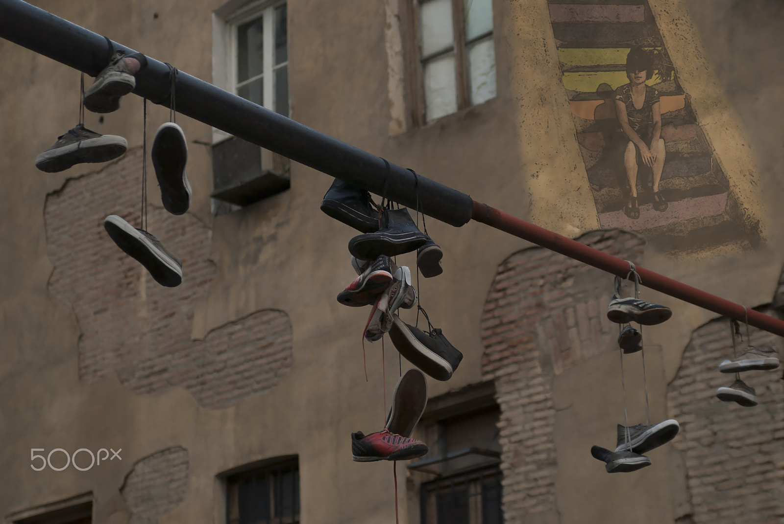Nikon D80 sample photo. Shoe tossing photography