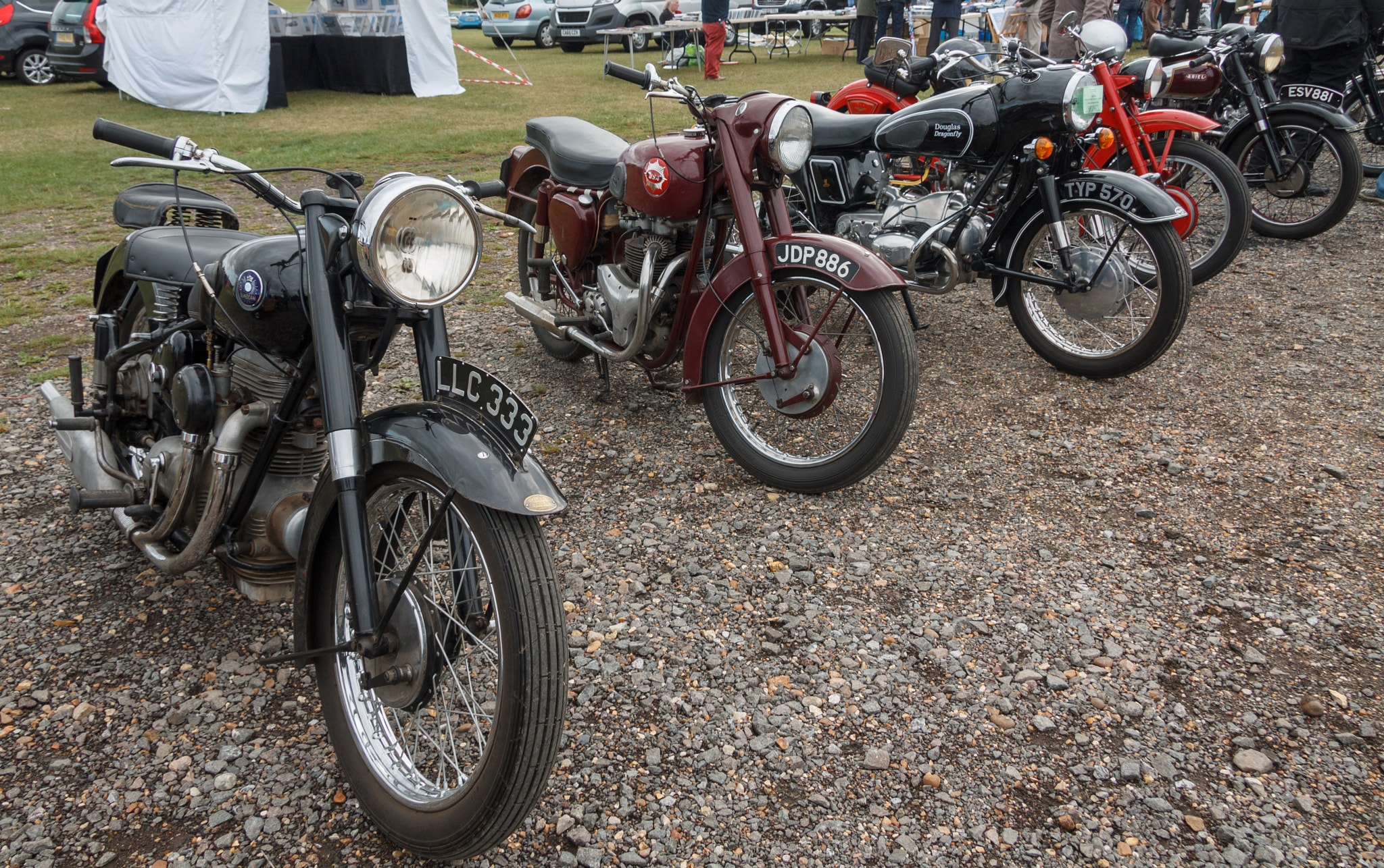 Canon EF-S 17-85mm F4-5.6 IS USM sample photo. Subeam bsa douglas moto guzzi ariel motorbike lineup photography