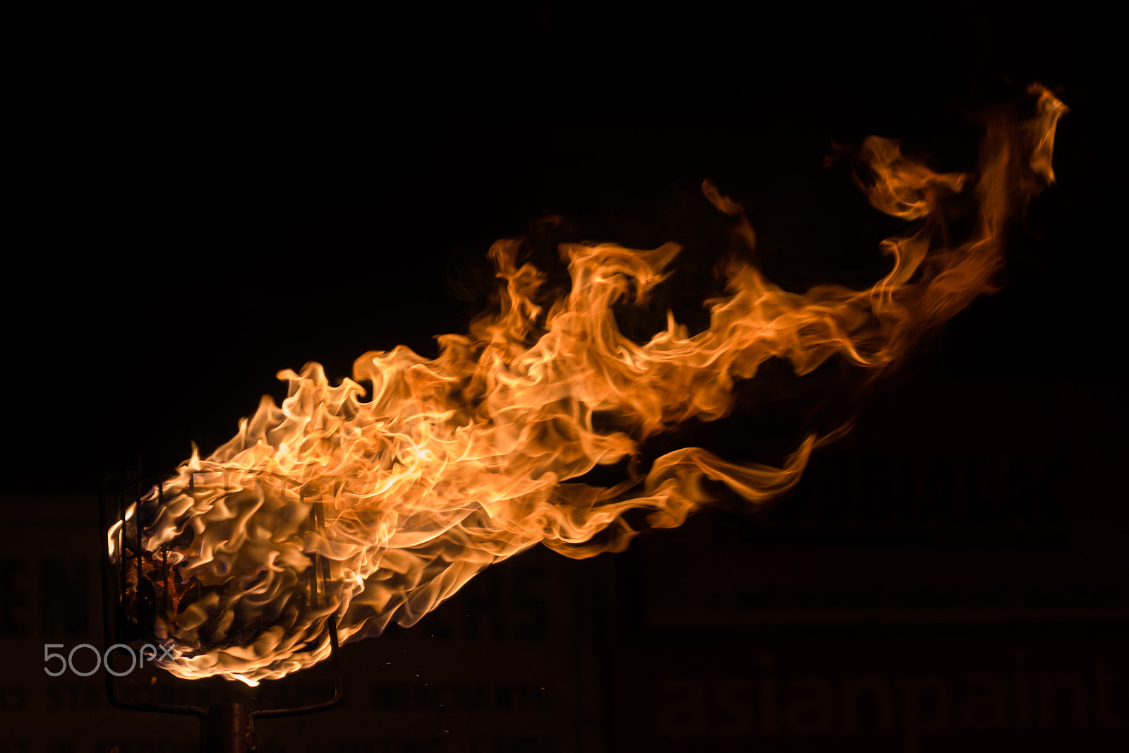 Pentax K-3 sample photo. Flaming torch photography