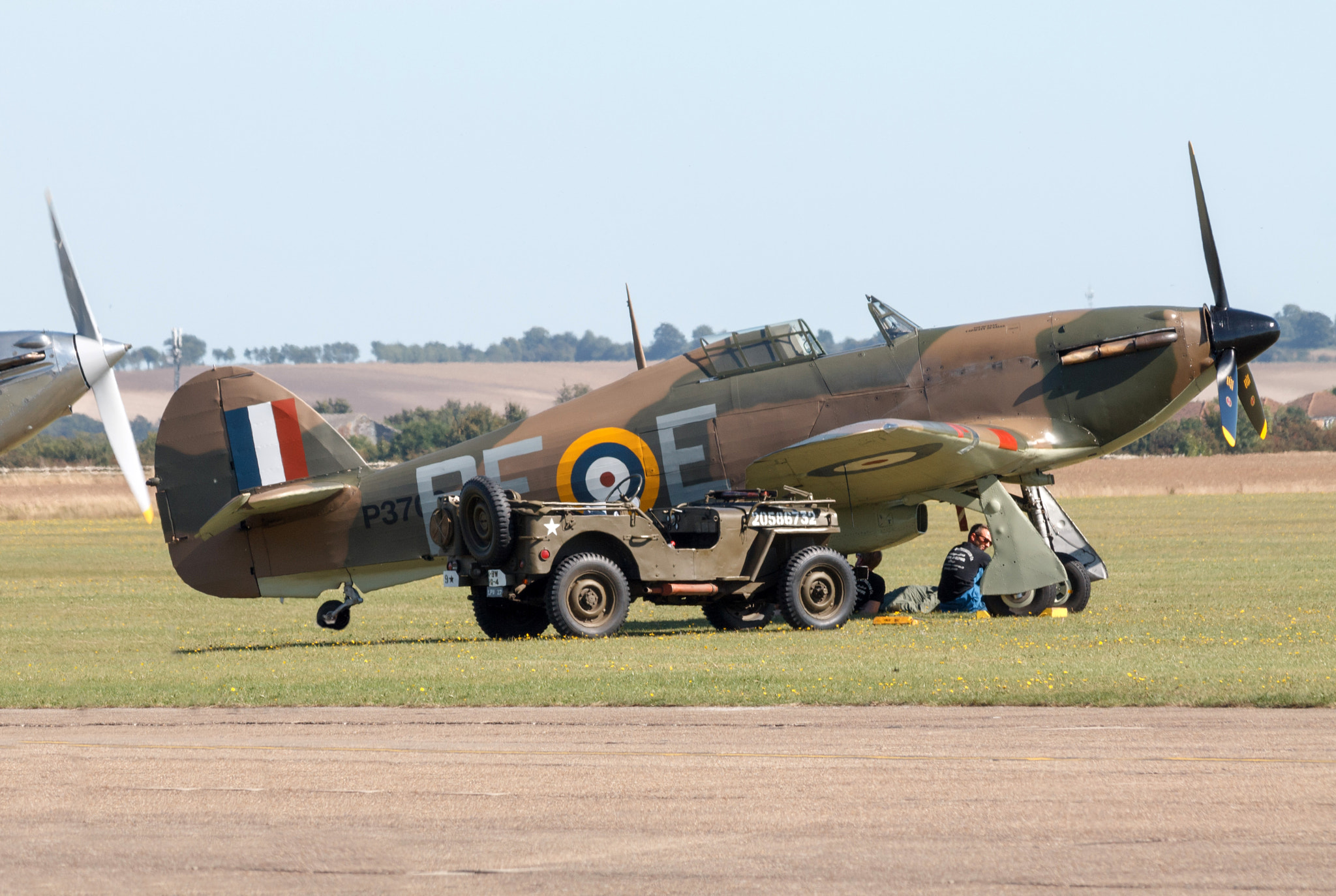 Canon EF 70-300mm F4-5.6 IS USM sample photo. Hawker hurricane mkxii photography