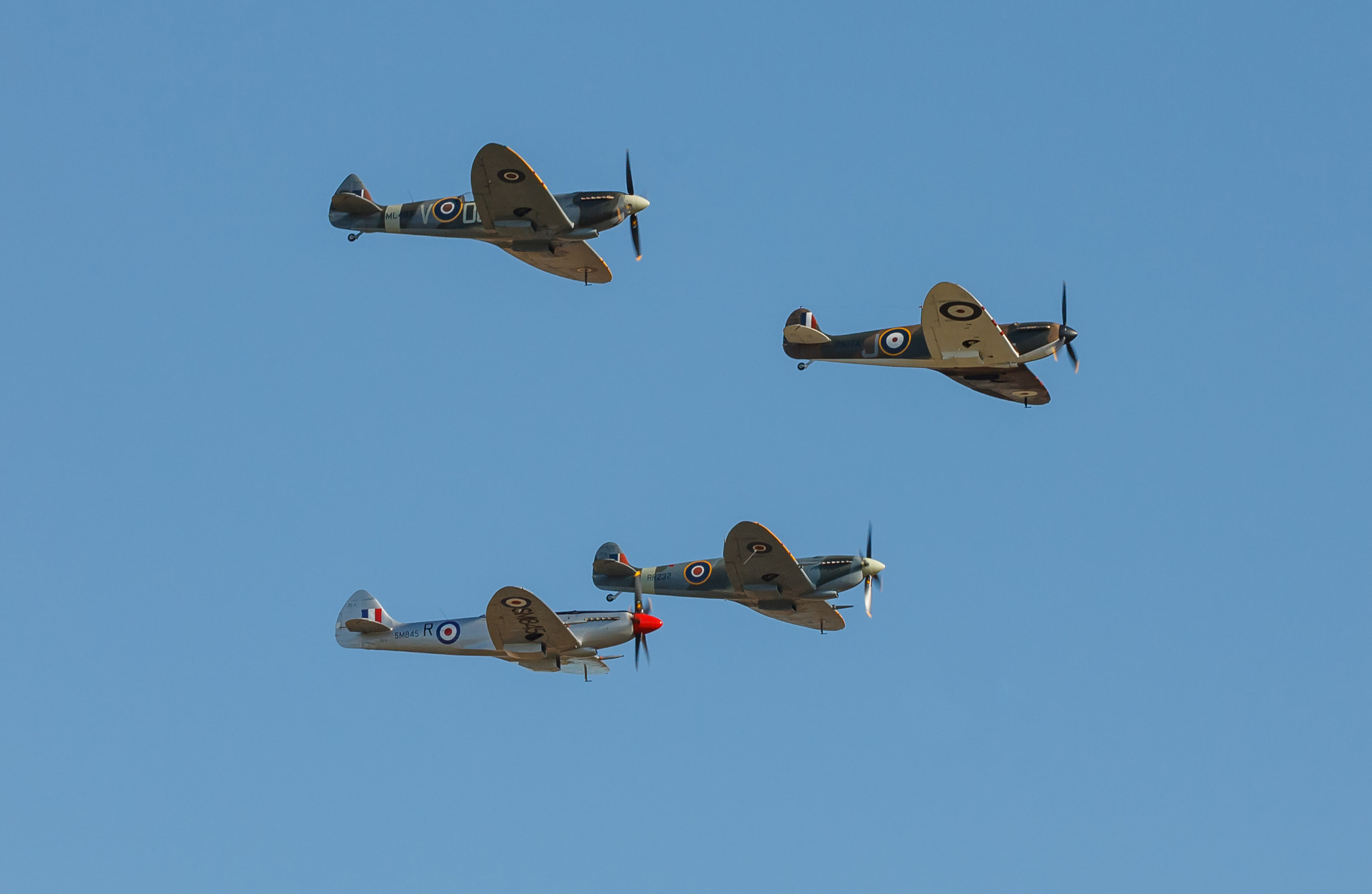 Canon EF 70-300mm F4-5.6 IS USM sample photo. Four spitfires photography