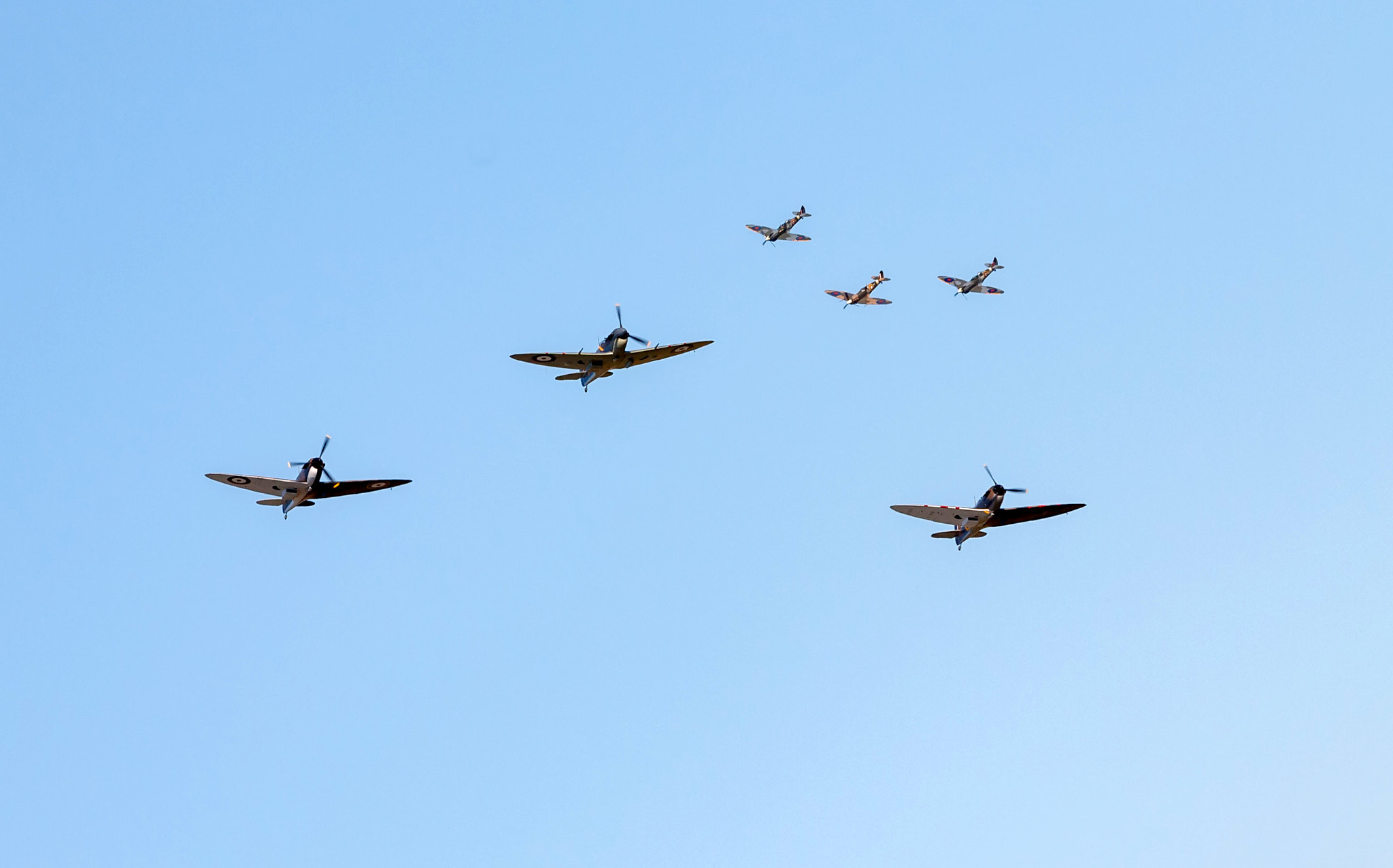 Canon EF 70-300mm F4-5.6 IS USM sample photo. Six spitfires photography