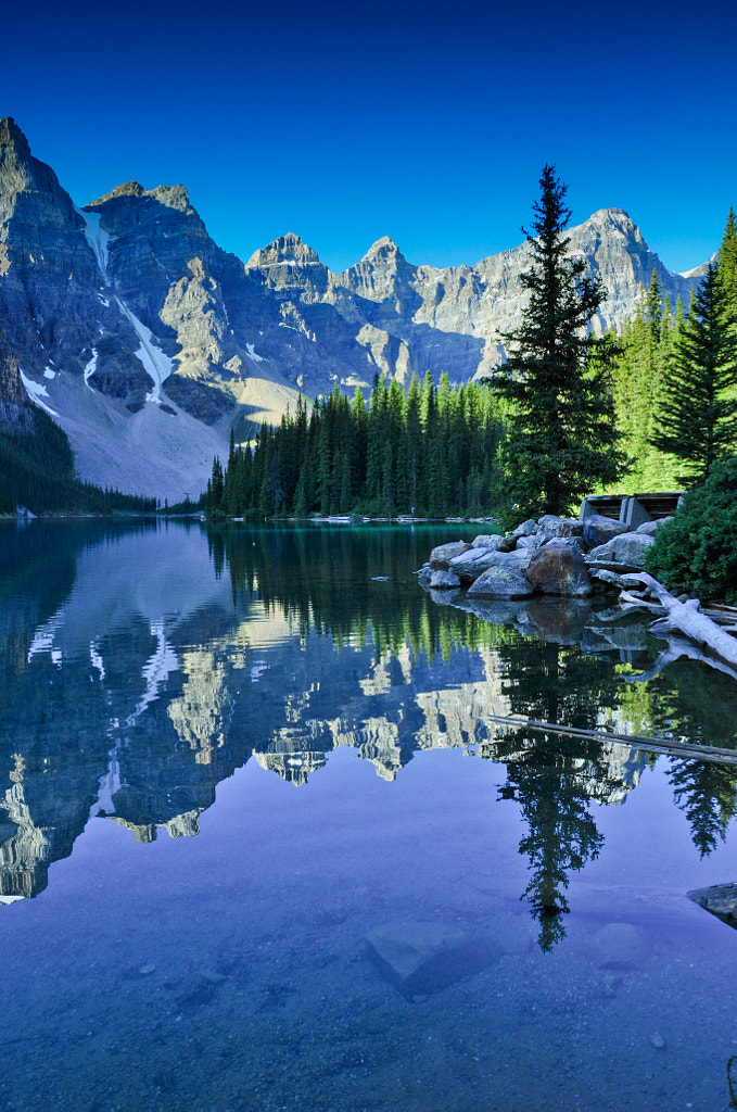 Morning at Moraine Lake by Peter Drevenka / 500px