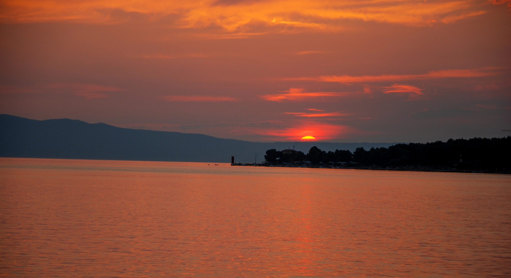 Nikon D40X sample photo. Colorful sunset at cres photography