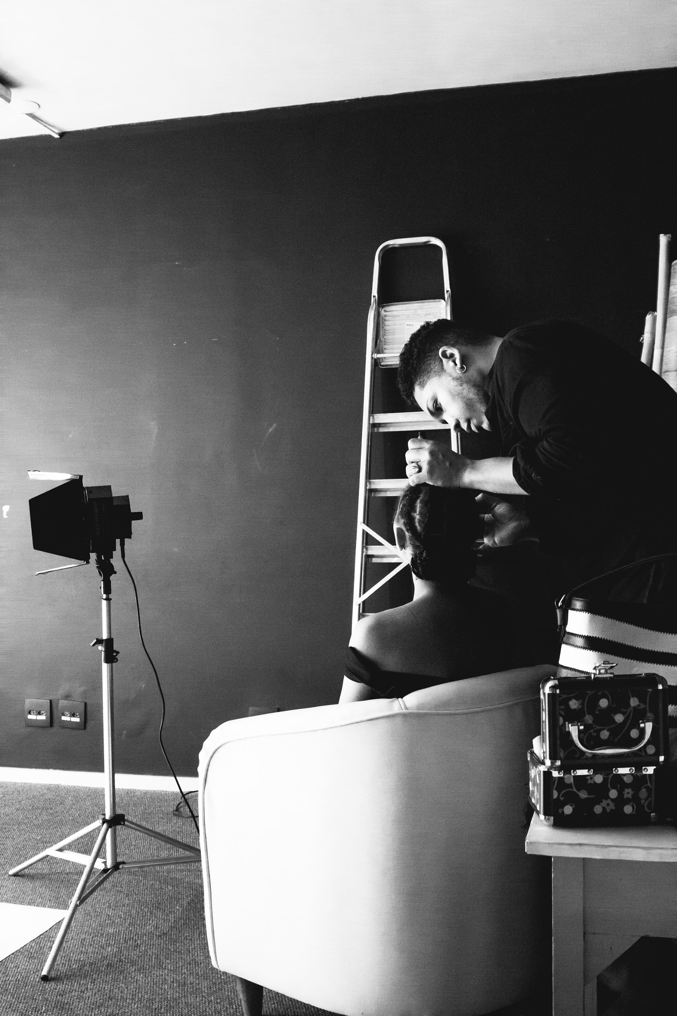 Canon EOS 500D (EOS Rebel T1i / EOS Kiss X3) + Canon EF 400mm f/2.8L sample photo. Behind the scenes: fashion photoshoot photography