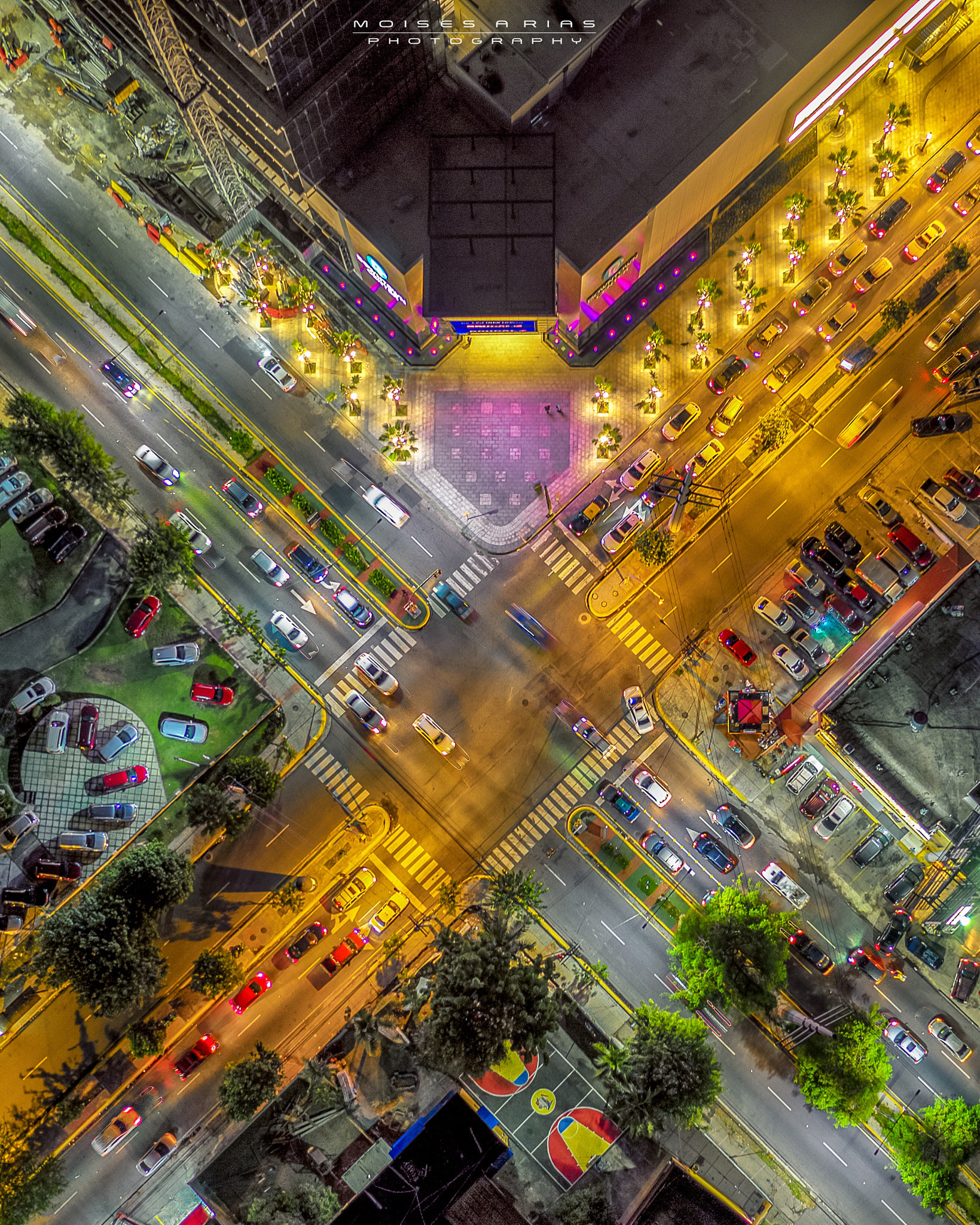 DJI FC550 sample photo. Santo domingo at night photography