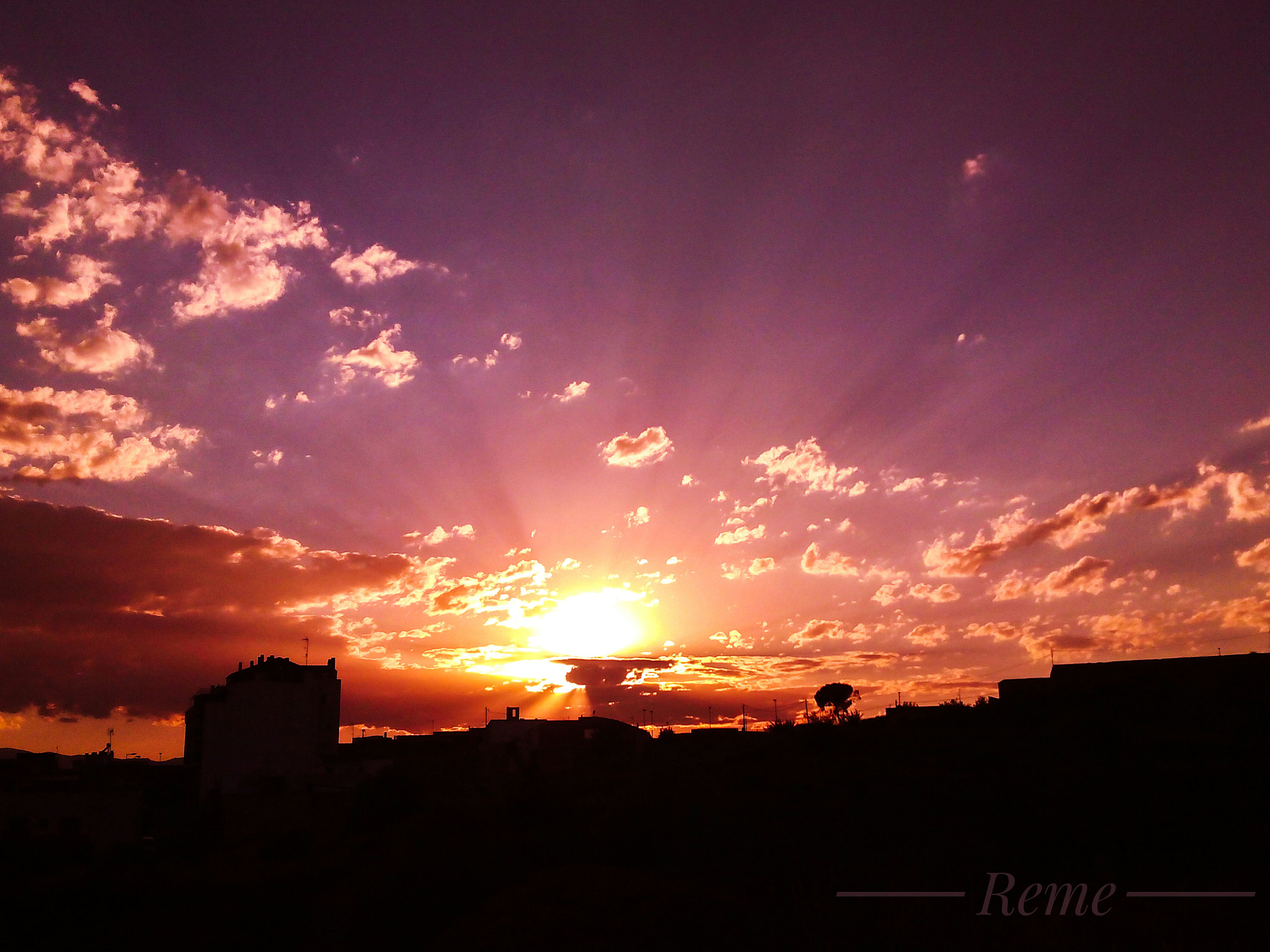 bq Aquaris E5 HD sample photo. Sunset photography