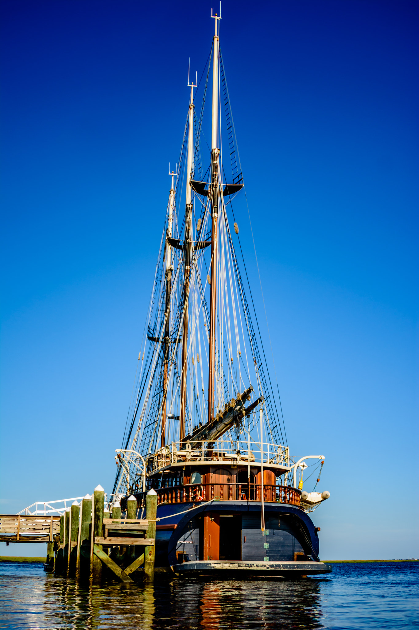 Nikon D7100 + Sigma 28-200mm F3.5-5.6 Compact Aspherical Hyperzoom Macro sample photo. Sailing ship st. mary's, ga photography