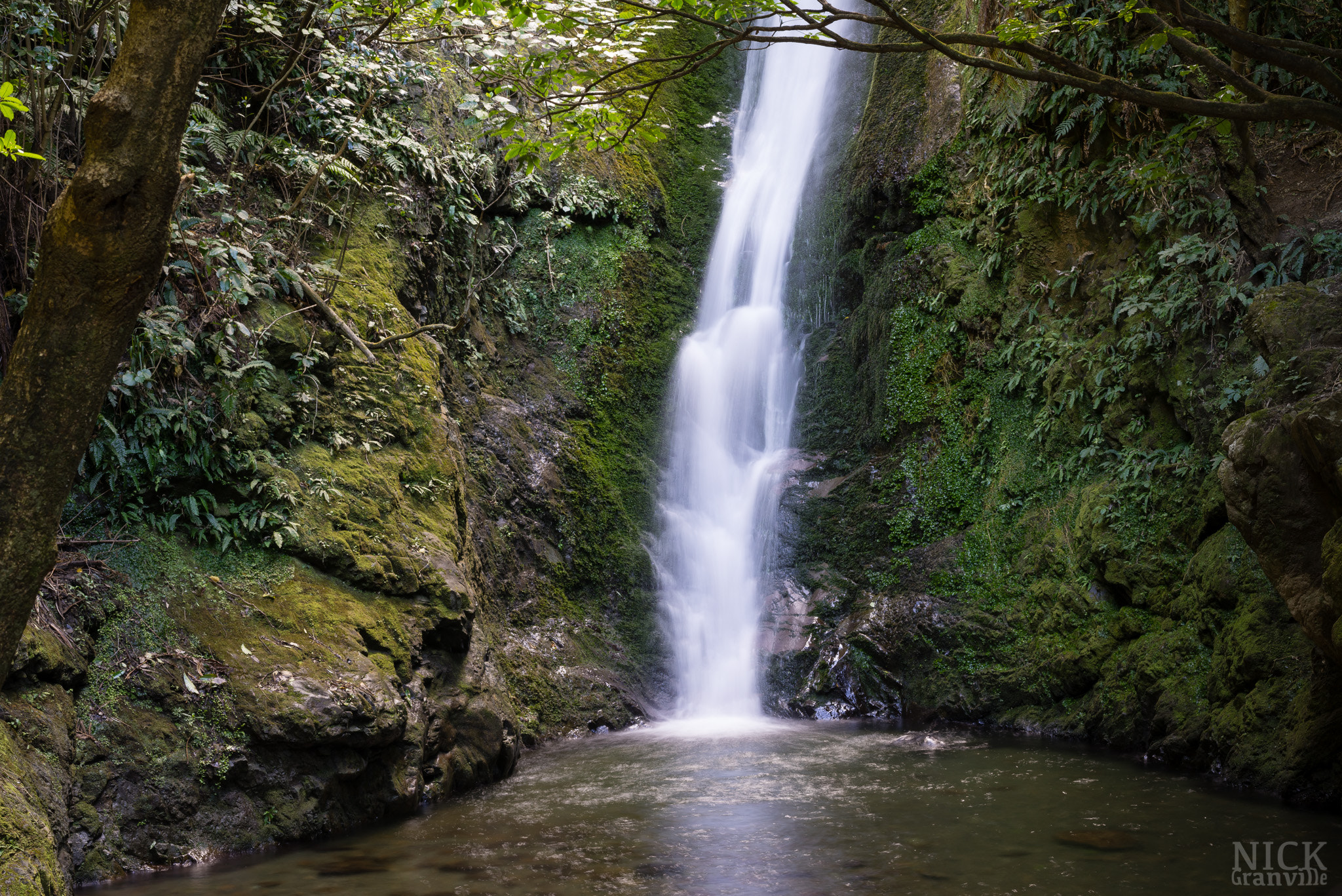 Sony a7R + Sony FE 50mm F1.8 sample photo. Waterfall near kaikoura photography