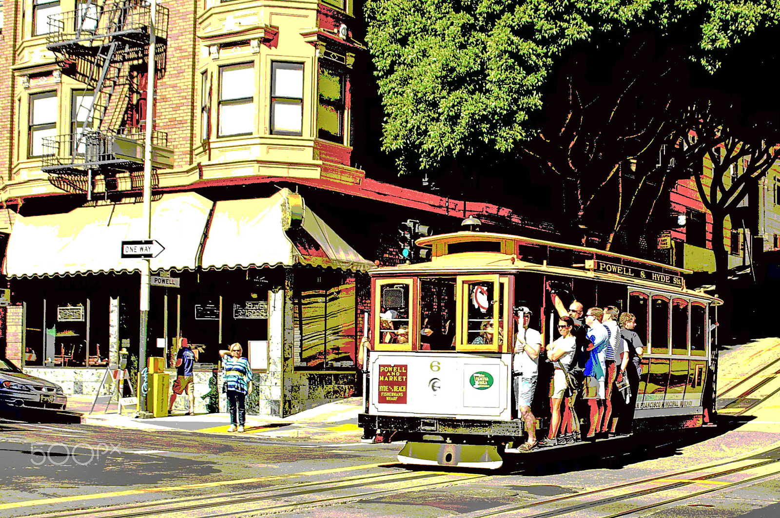 Pentax *ist DS sample photo. San francisco trolley photography