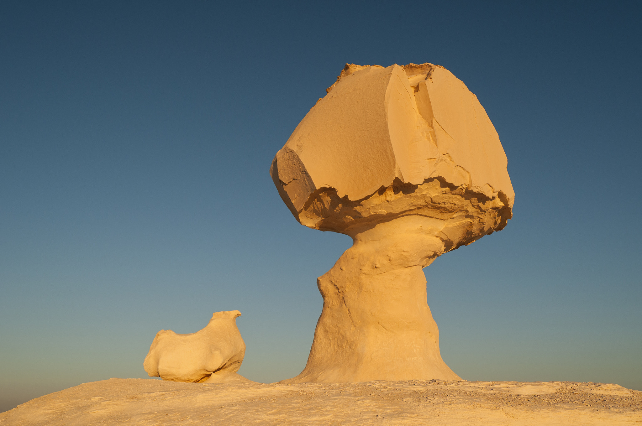 Nikon D300 sample photo. Rock formations, white desert, egypt photography