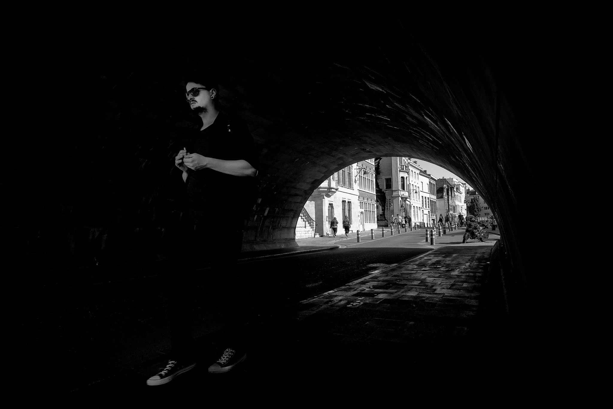 Tokina AT-X Pro 12-24mm F4 (IF) DX sample photo. Dark man photography