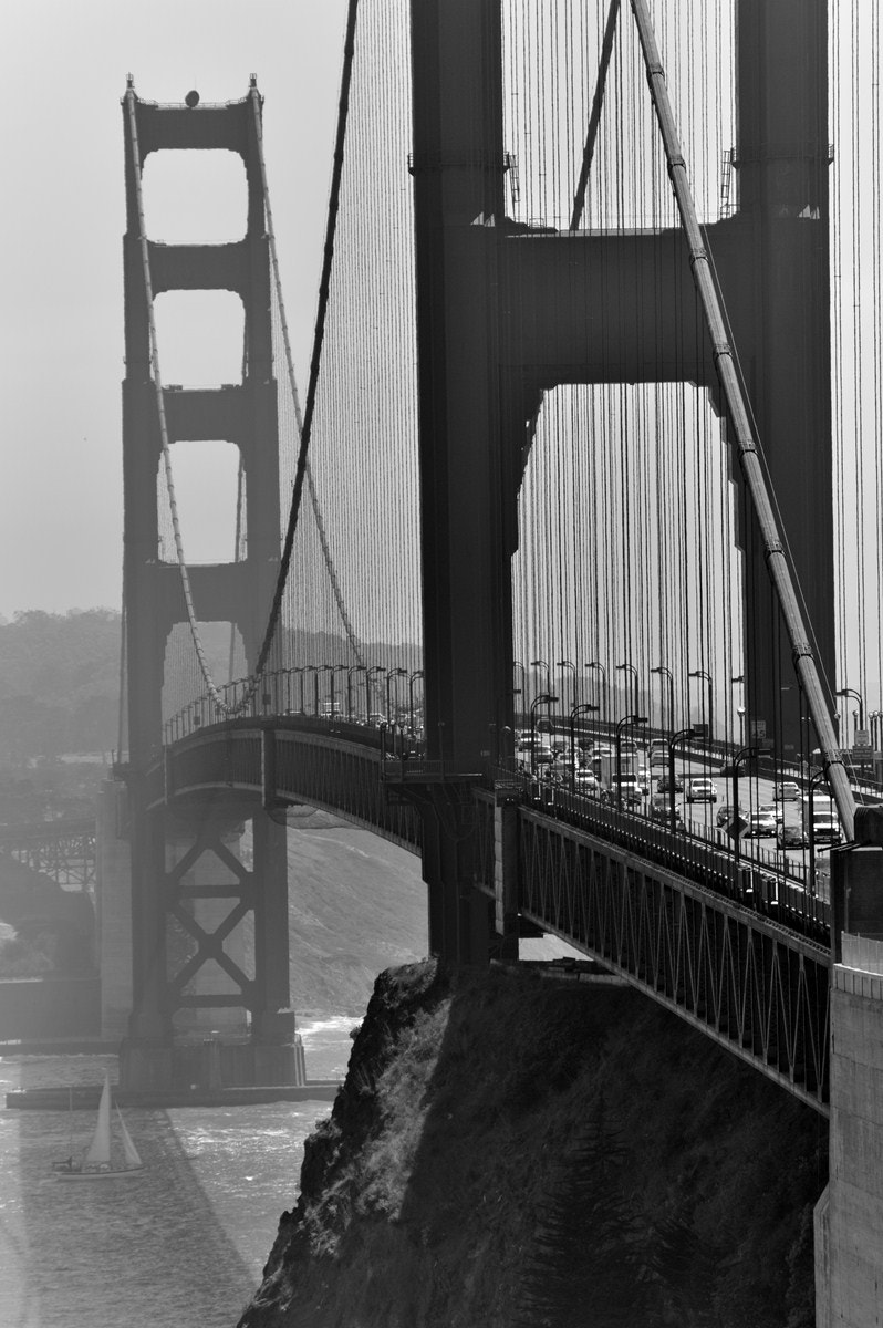 Tamron AF 200-400mm f/5.6 LD IF (75D) sample photo. Golden gate photography