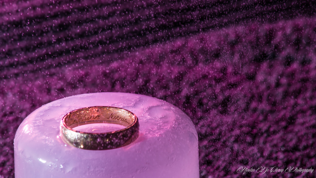 Canon EF 75-300mm f/4-5.6 USM sample photo. Wedding rings photography