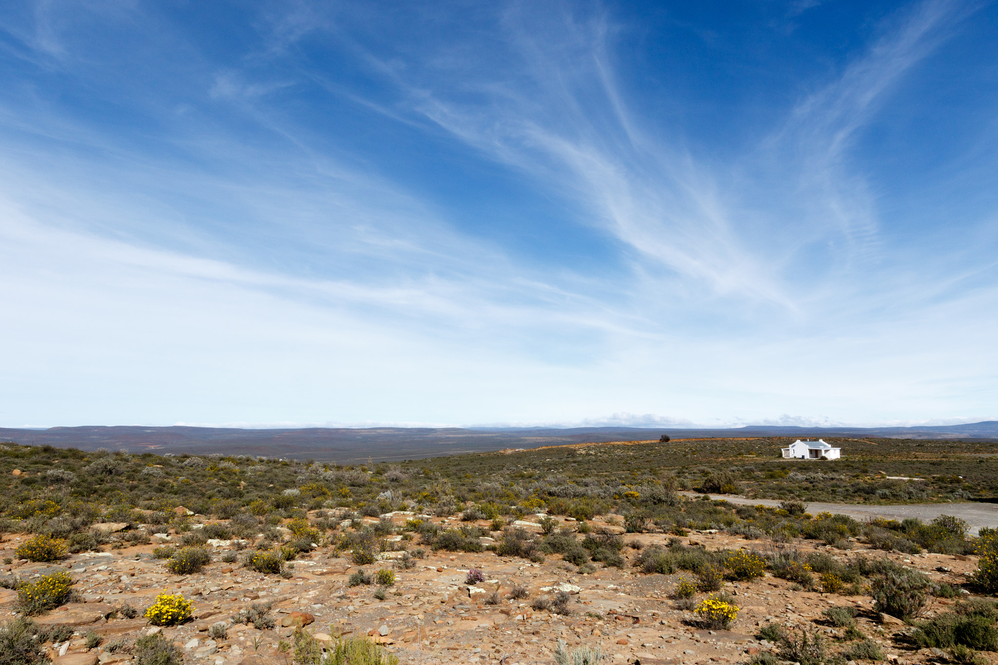 Canon EF 300mm f/2.8L sample photo. Landscape sutherland - the view from the sutherland observatory salt photography