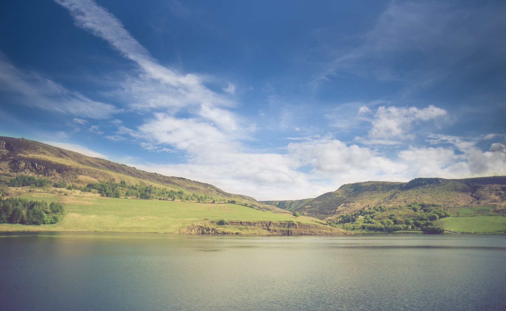 Sigma 20mm EX f/1.8 sample photo. Dove stone reservoir photography
