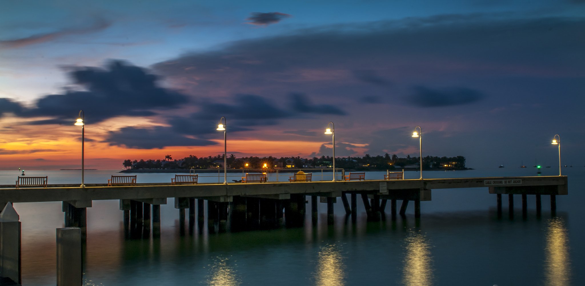 Sigma 24-70mm F2.8 EX DG HSM sample photo. Key west sunset photography
