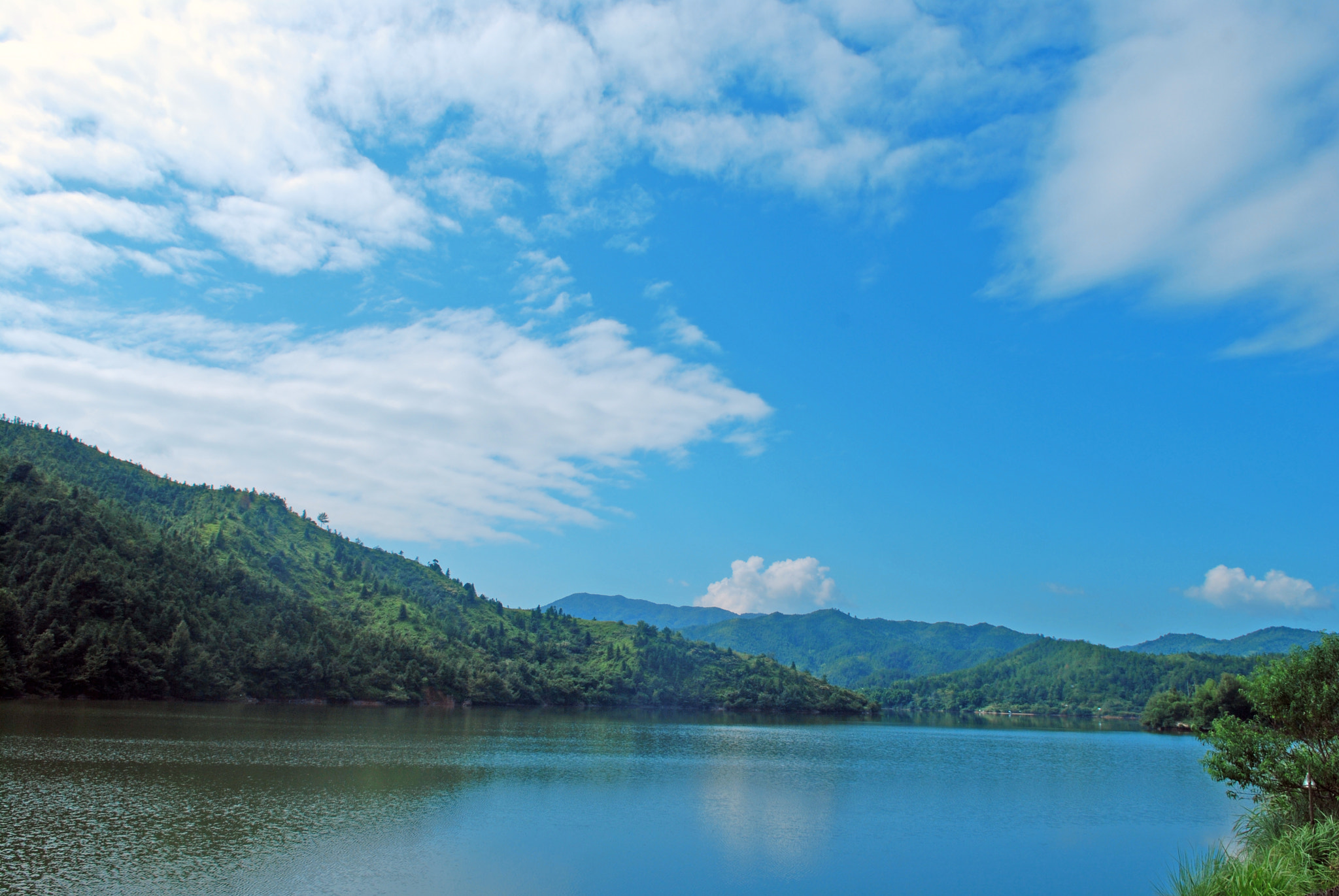 Nikon D80 sample photo. 水库风景 photography