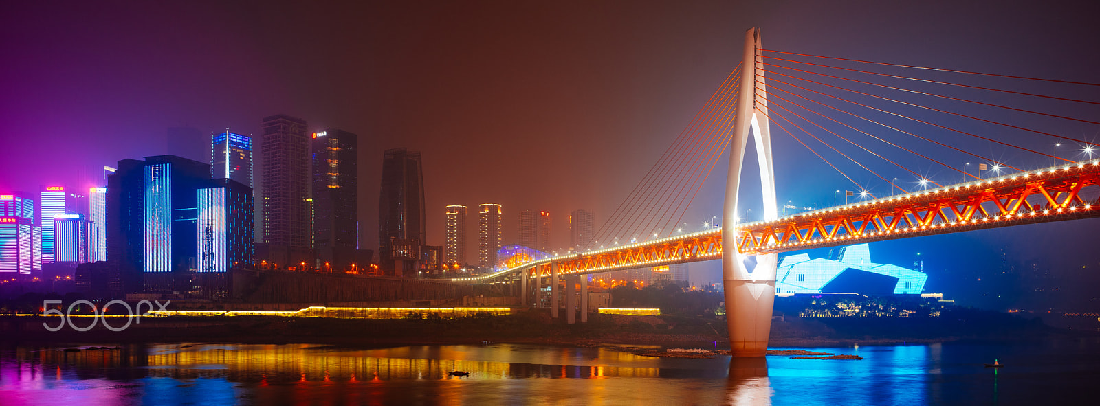 Sony a7R + E 21mm F2.8 sample photo. The night at qiansimen bridge photography