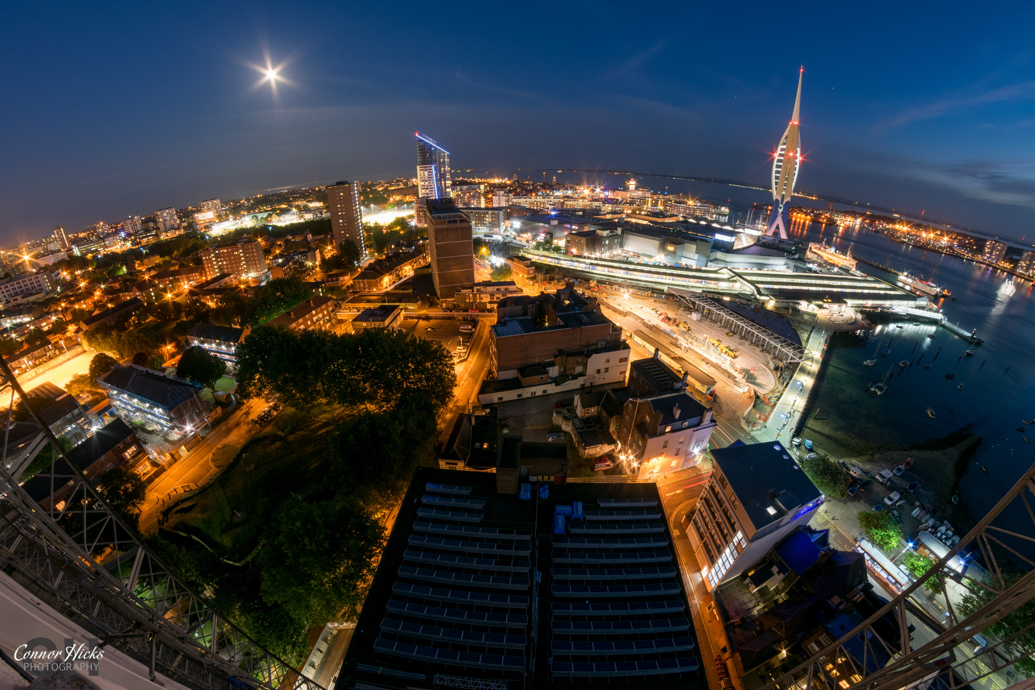 Nikon D5300 + Samyang 8mm F3.5 Aspherical IF MC Fisheye sample photo. Moonscape portsmouth photography