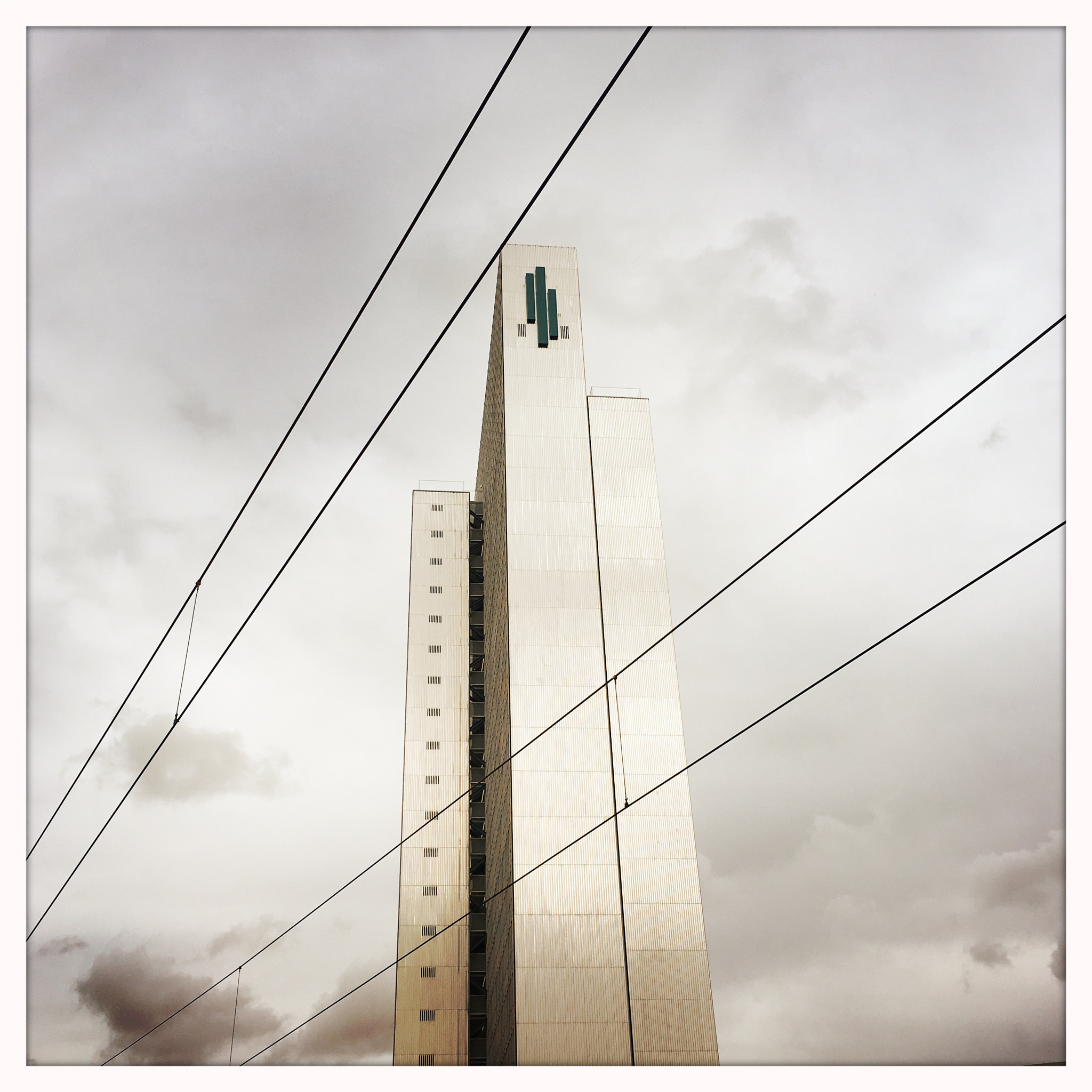 Hipstamatic 321 sample photo. Three slides, four wires.. photography